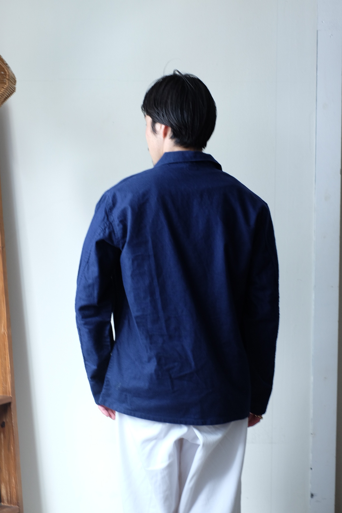 50s Swedish military pullover work shirt “one wash” の画像 9