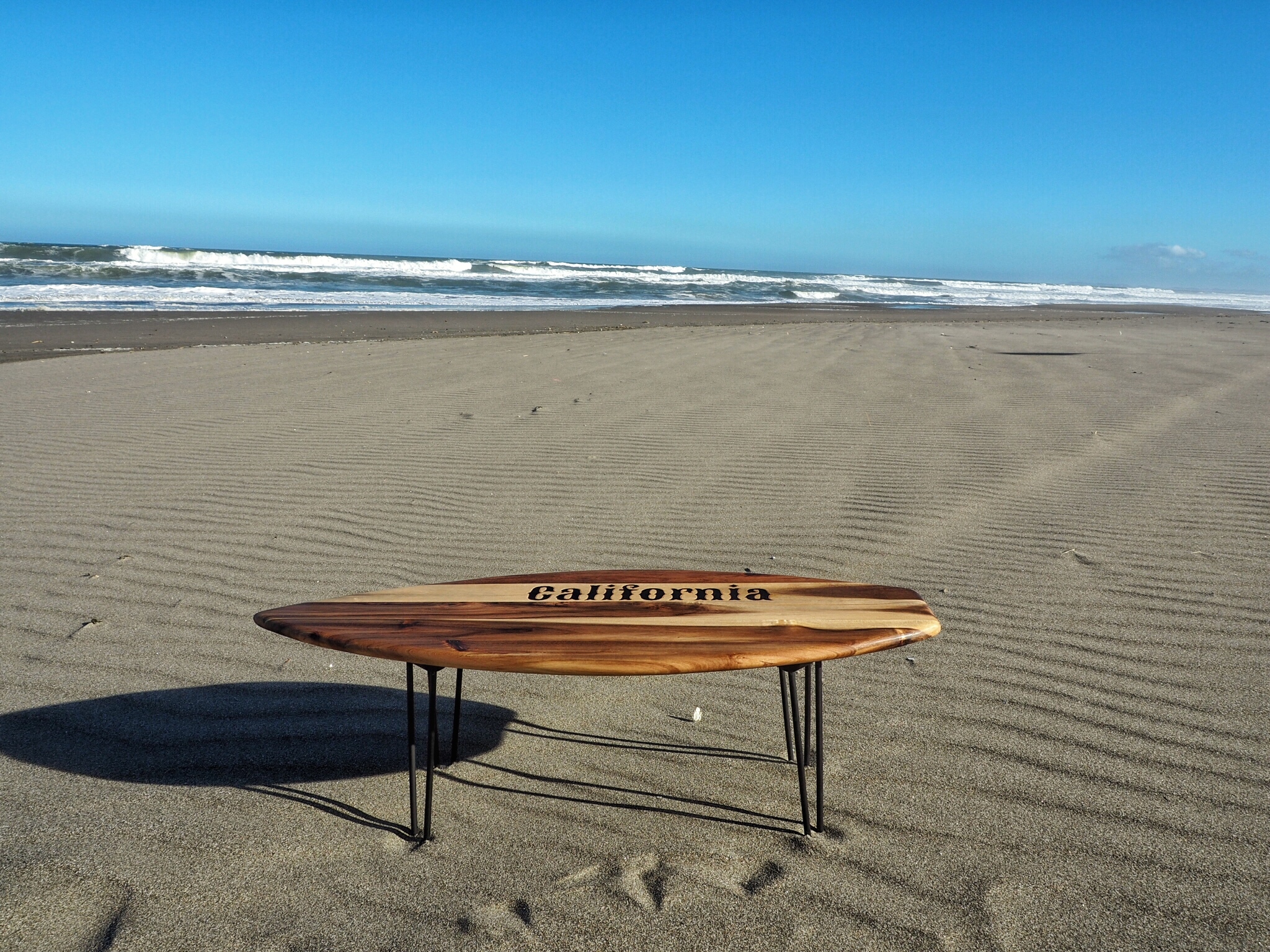 ☆サーフボード テーブル☆折り畳み式☆西海岸インテリア☆一点物☆(California) Norman.inc.