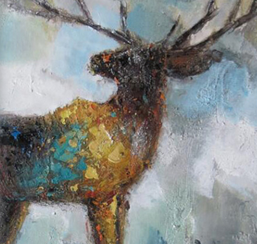 トナカイ 油絵 Dope S