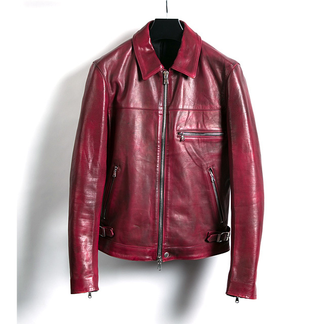 Strum ストラム Riders Jacket ライダースジャケット 襟付きシングルライダース フルタンニンカーフ製品燃焼染め 送料無料 クロムハーツ ガボールなどシルバー レザーセレクトショップchrono