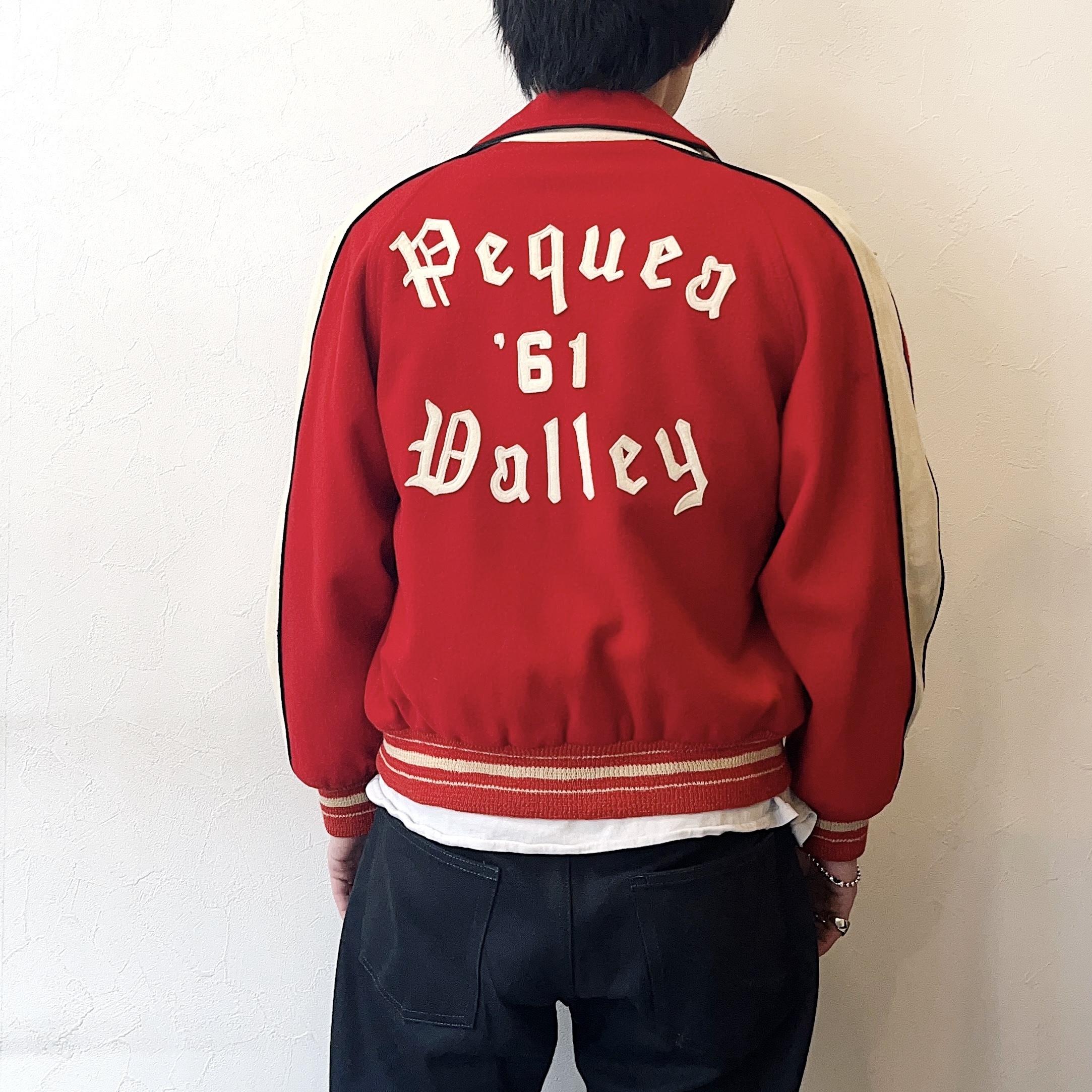Vintage 60’s "Pequea '61 Valley" Stadium Jacket の画像 4