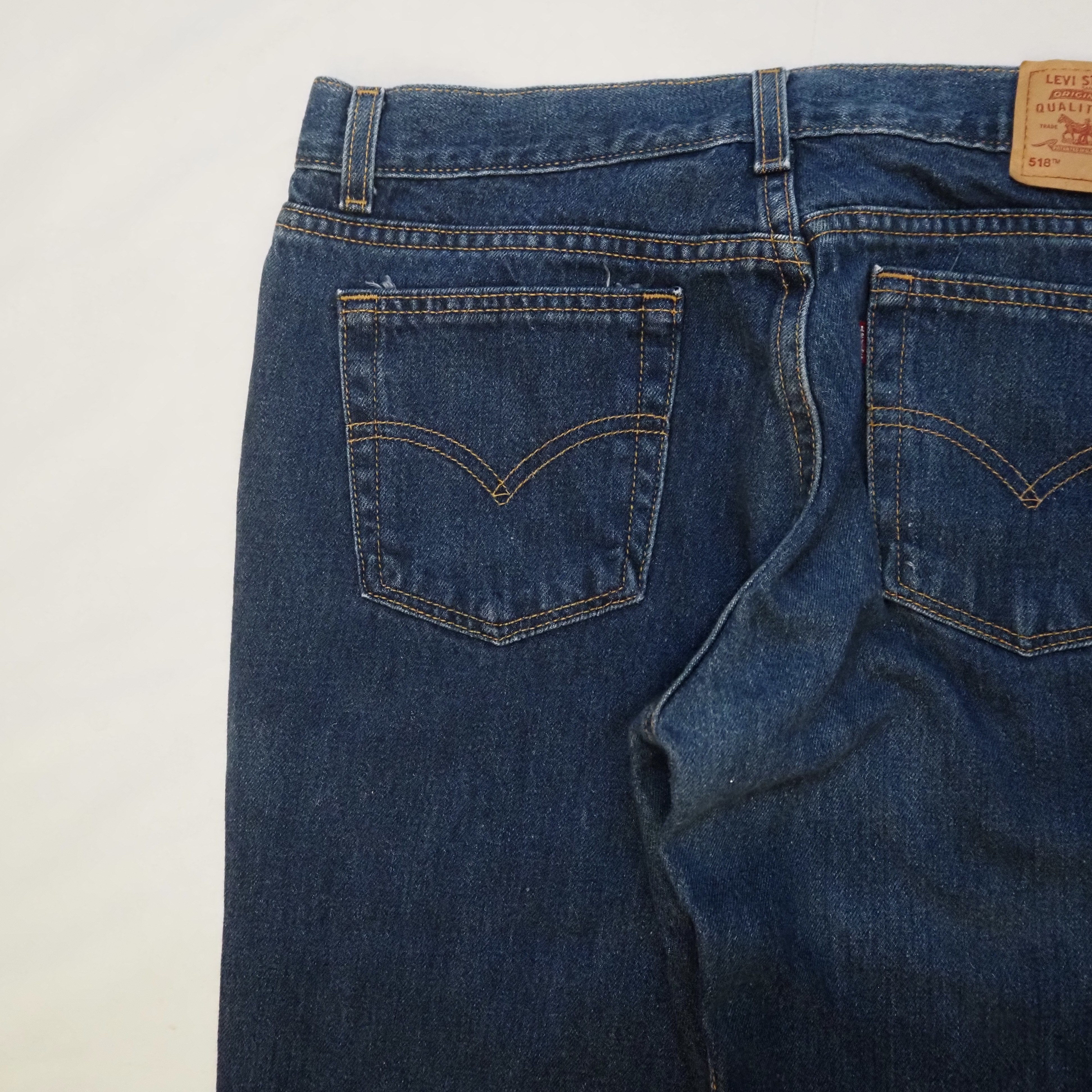【濃紺】90’s Levi’s 518 Blue Denim の画像 14
