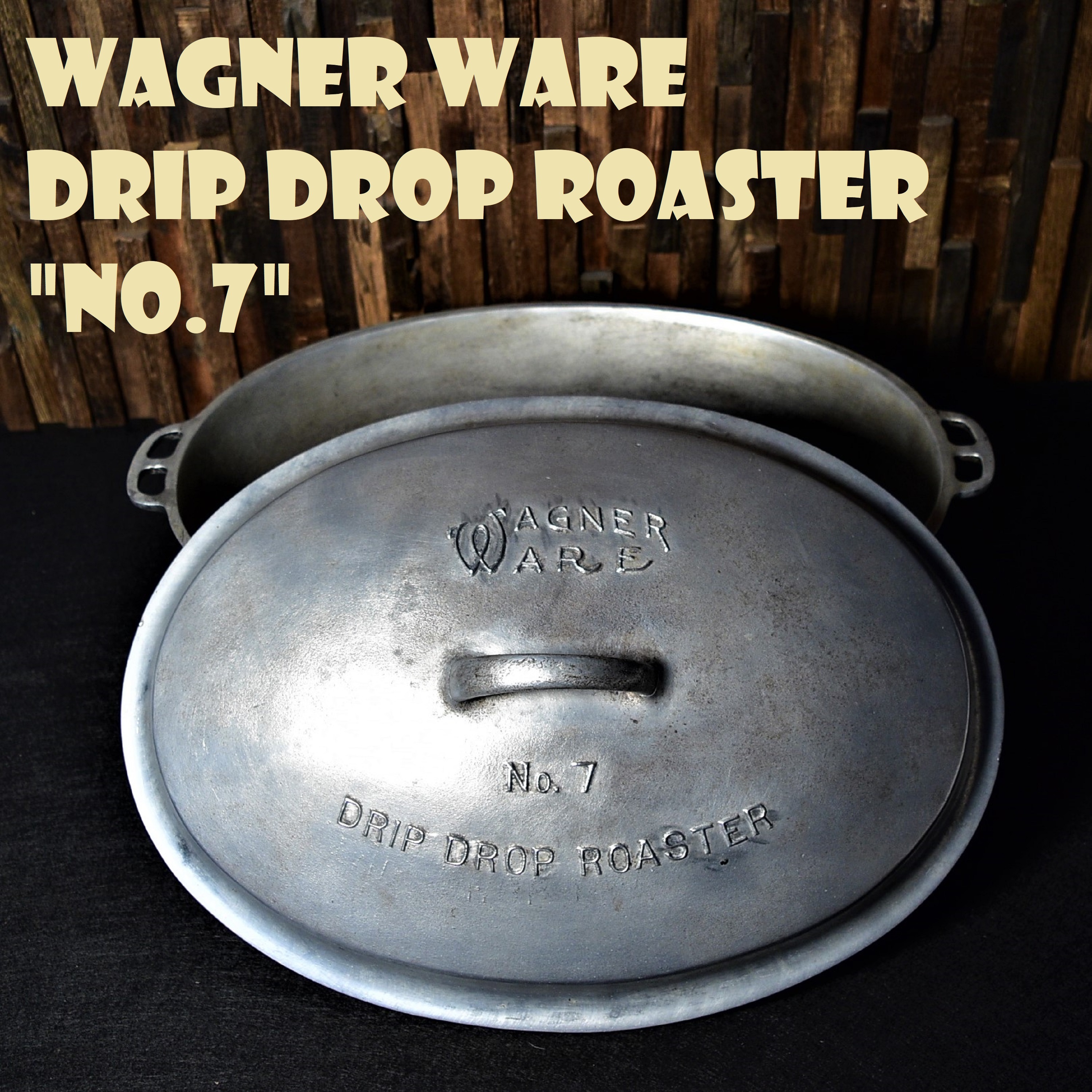 ワグナーウェア ビンテージ アルミ製ロースター ダッチオーブン Wagner Ware アメリカ製 Usa 1940 50年代 楕円 軽量 Super Vintage Depot スーパービンテージデポ ワグナーウェア ビンテージ アルミ製ロースター ダッチオーブン Wagner Ware アメリカ製 Usa 1940 50年代 楕円 軽量 Super Vintage Depot スーパービンテージデポ