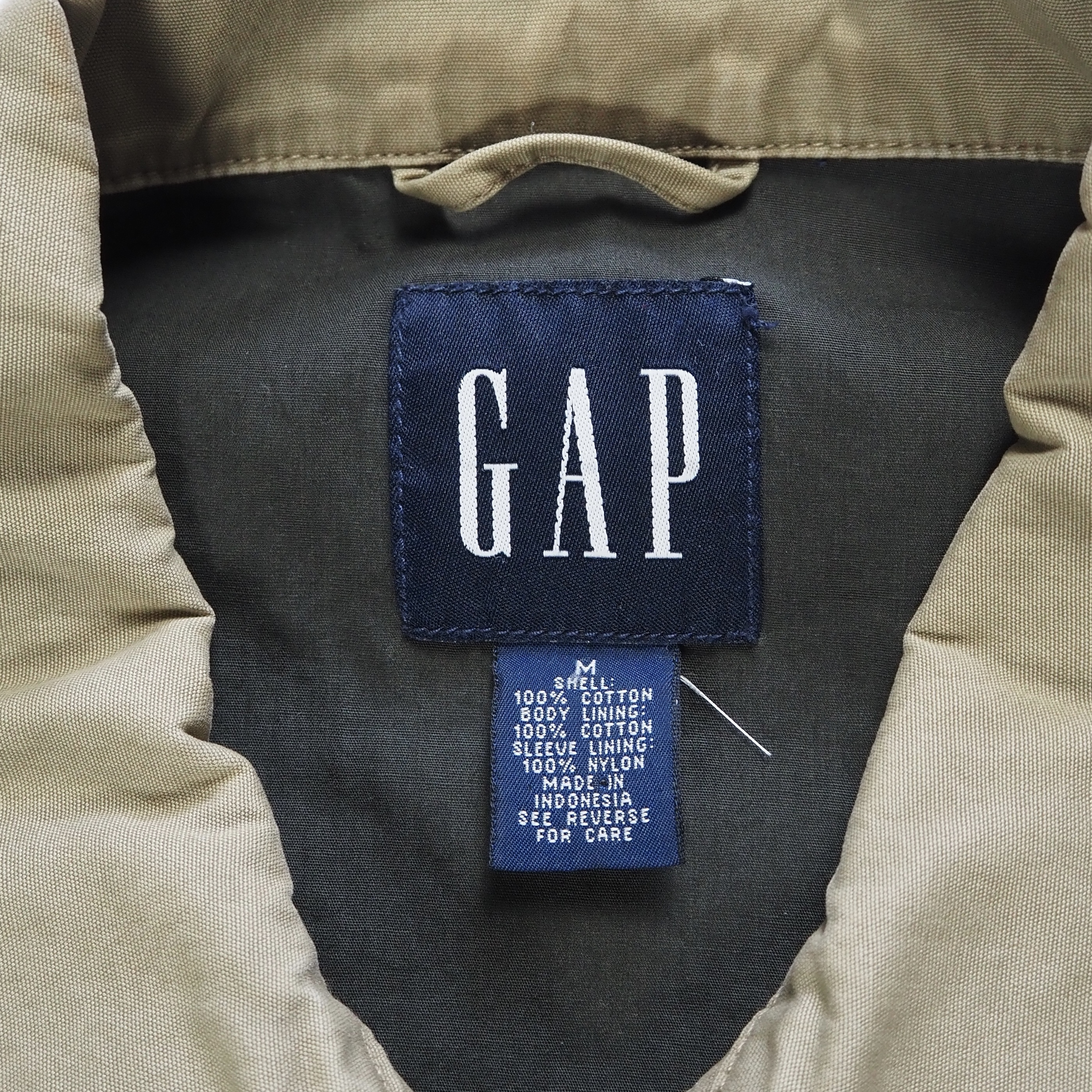 90’s OLD GAP コットンジャケット Mサイズ ブラウン の画像 10
