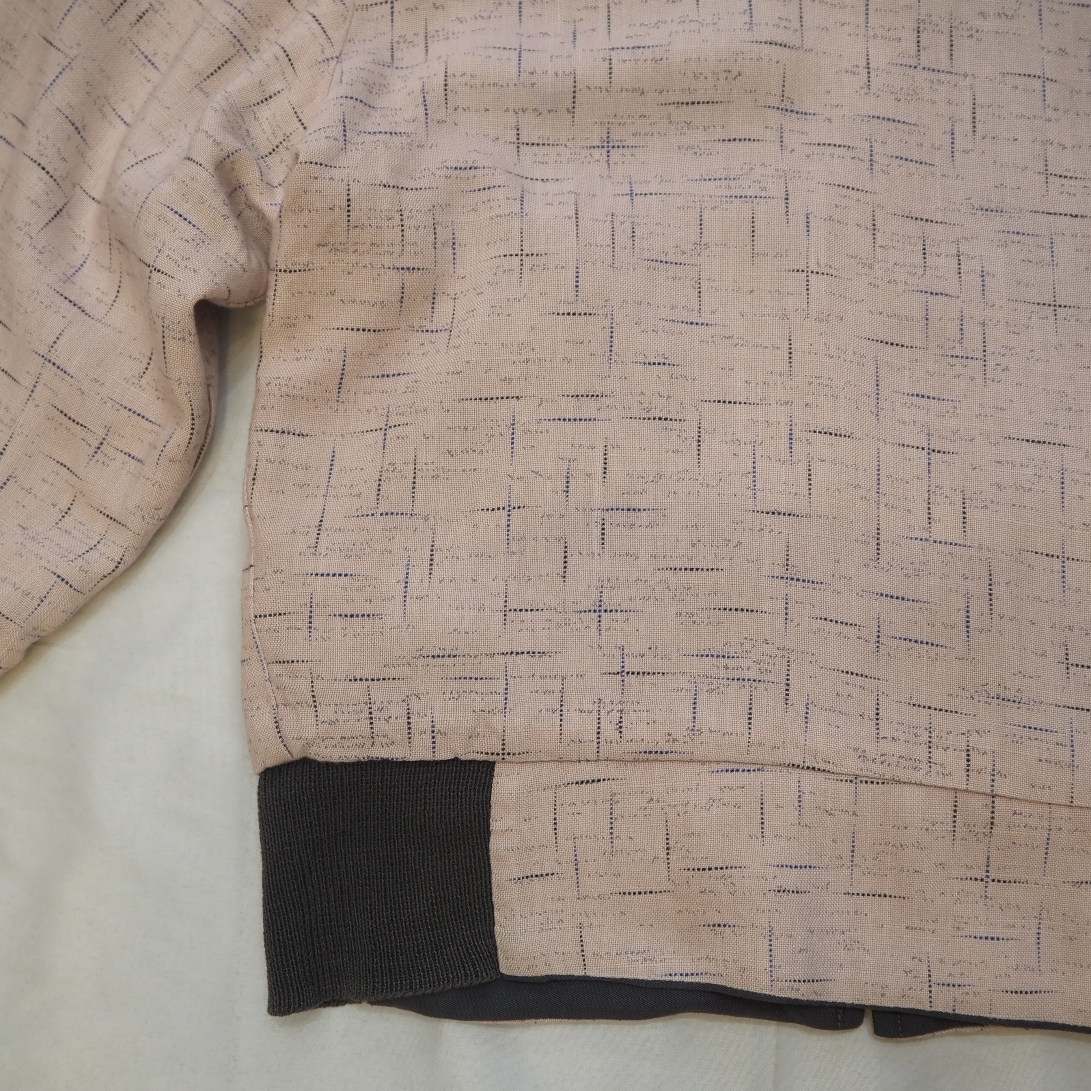50’s Rayon Gab Jacket Pink & Gray の画像 14
