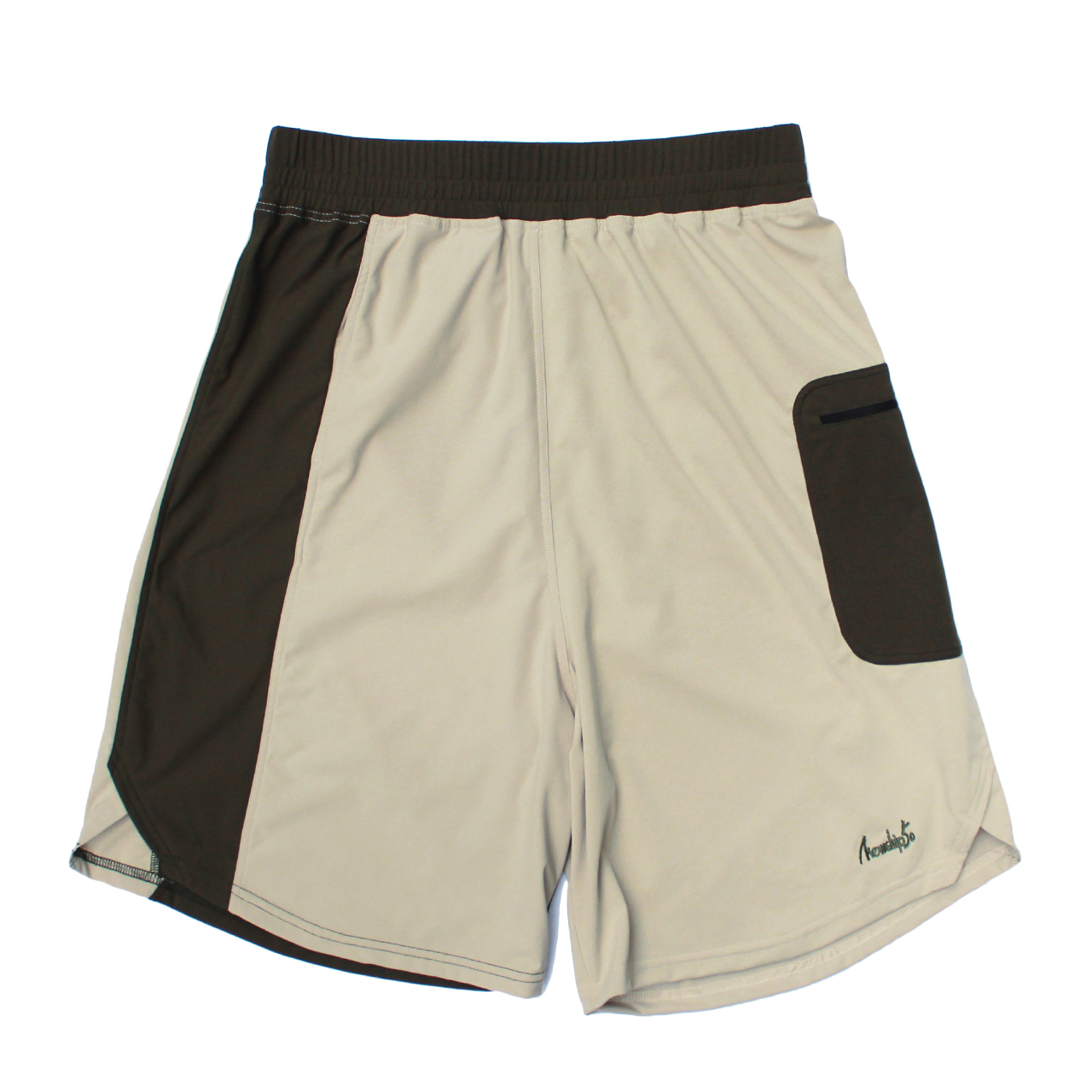 LOGO street shorts <Khaki×Beige> - 画像1