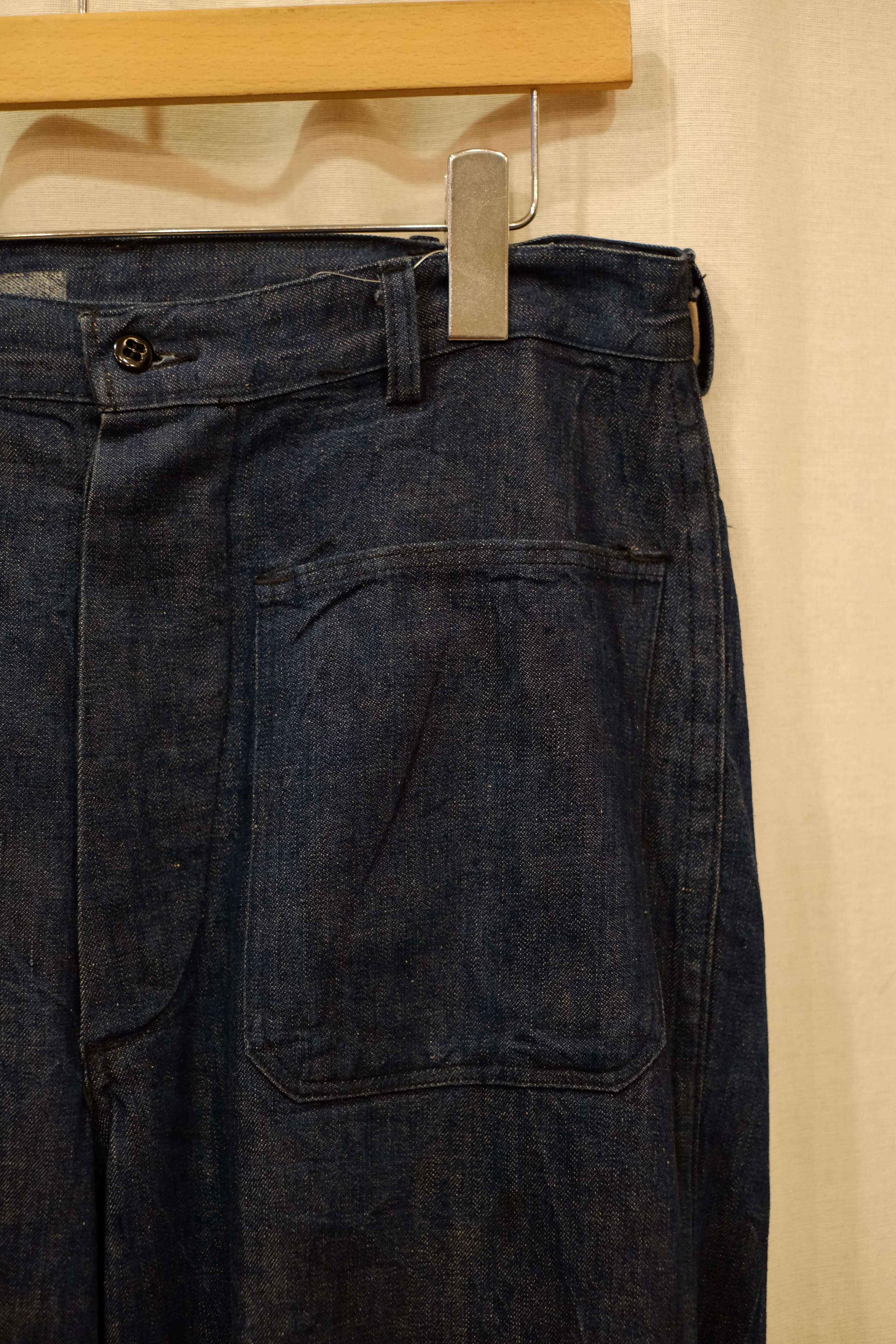 60s US NAVY denim sailor flare pants の画像 11