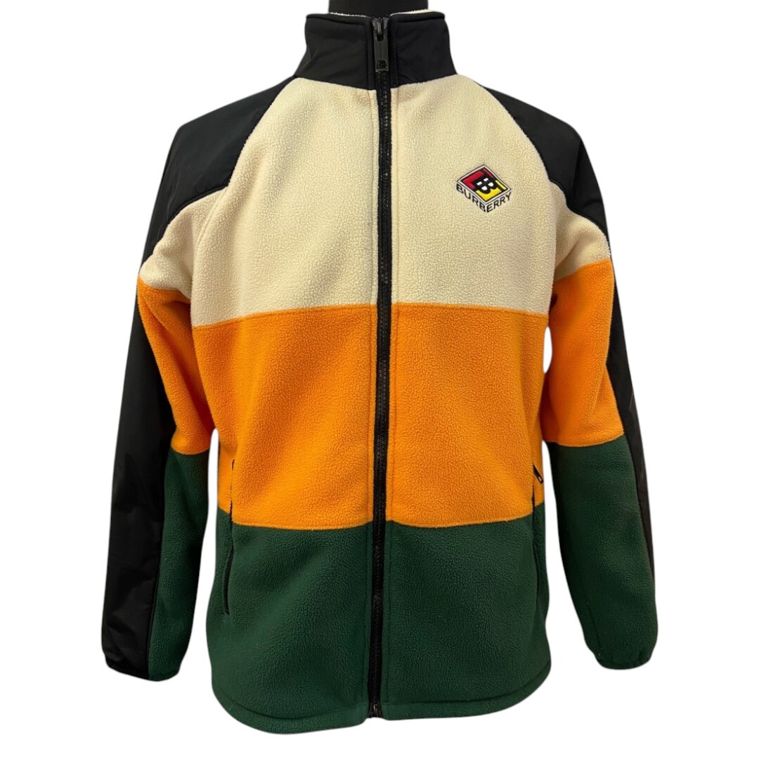 【BURBERRY】バーバリー TB Logo Color Block Fleece Zip Up Blouson TBロゴ カラーブロック フリースジップアップブルゾン