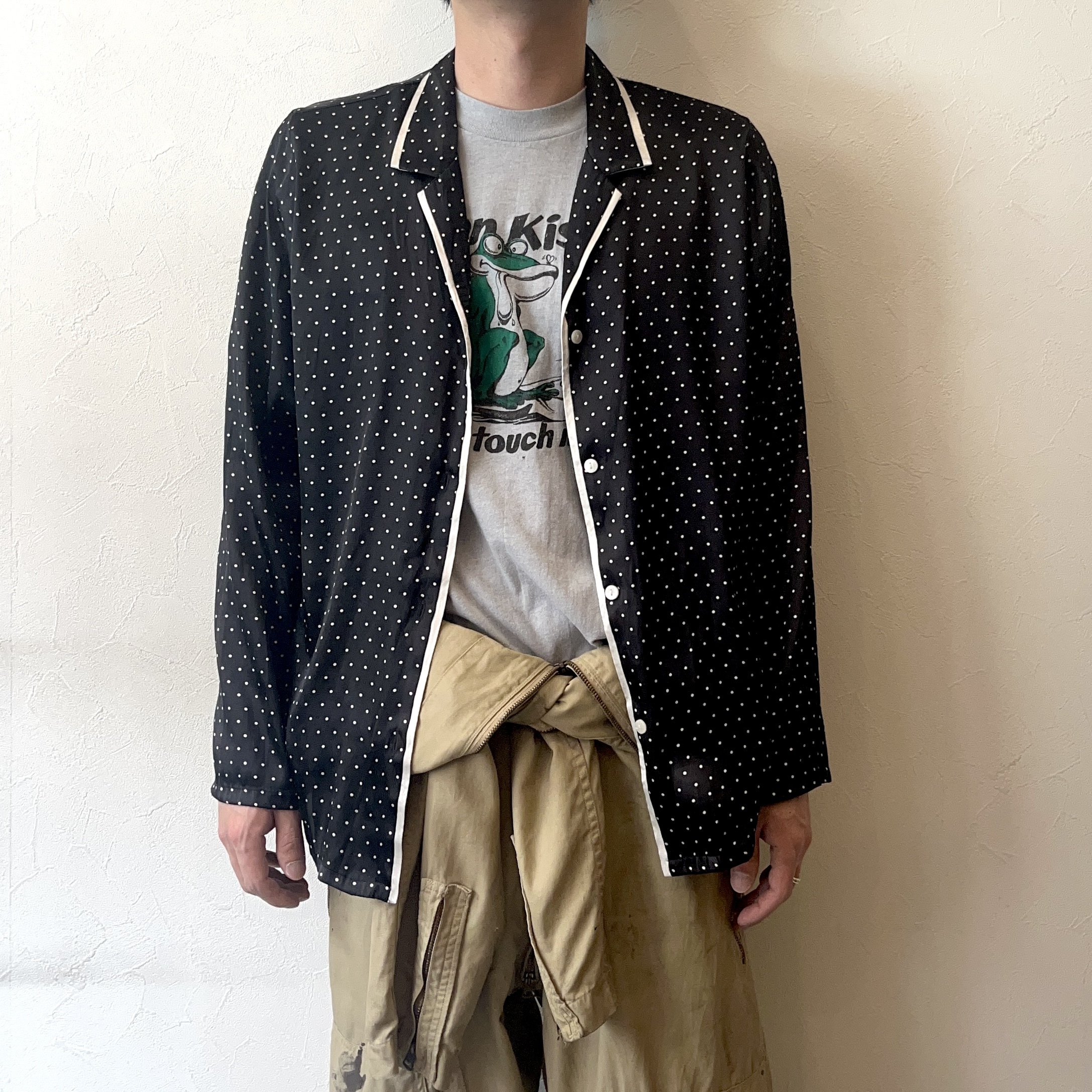 Vintage Patterned Pajama Shirt の画像 3