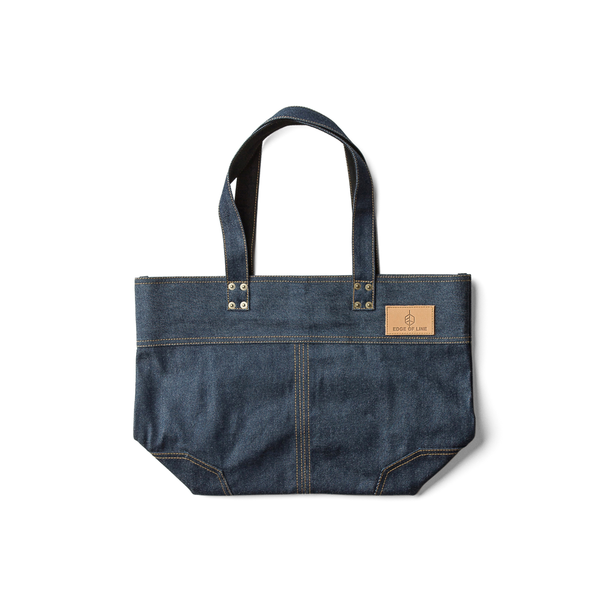デニムトートバッグ 小 Edge Of Line Online Store