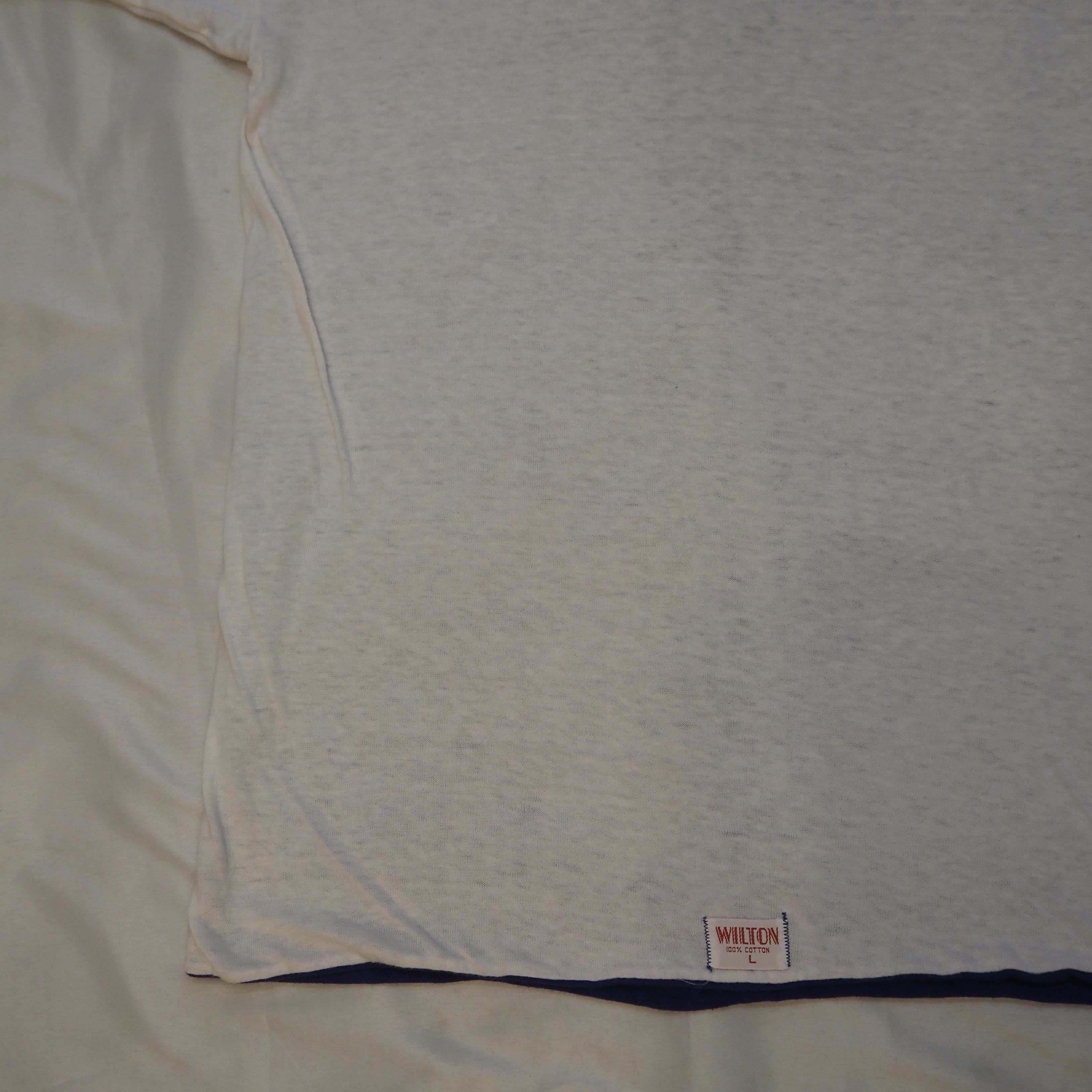 60’s Wilton ダブルフェイス Tシャツ ブルー×ホワイト の画像 17