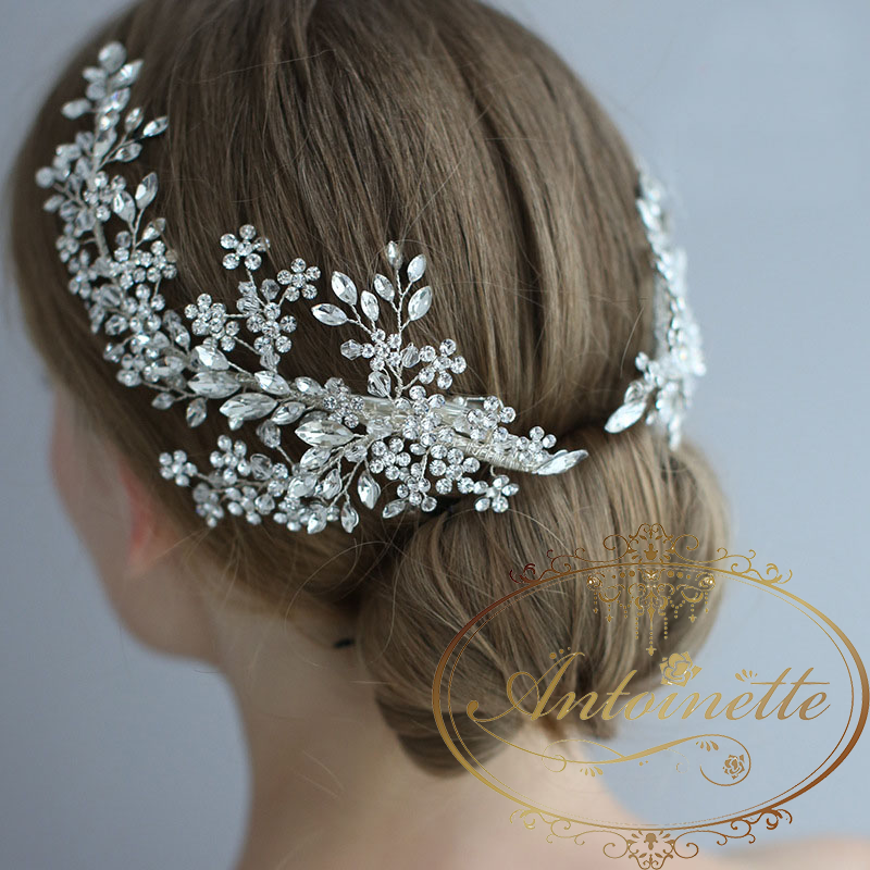 ブライダル ヘアアクセサリー ウエディング 結婚式 ドレス手作り ハンドメイド Accessory Headdress Antoinette