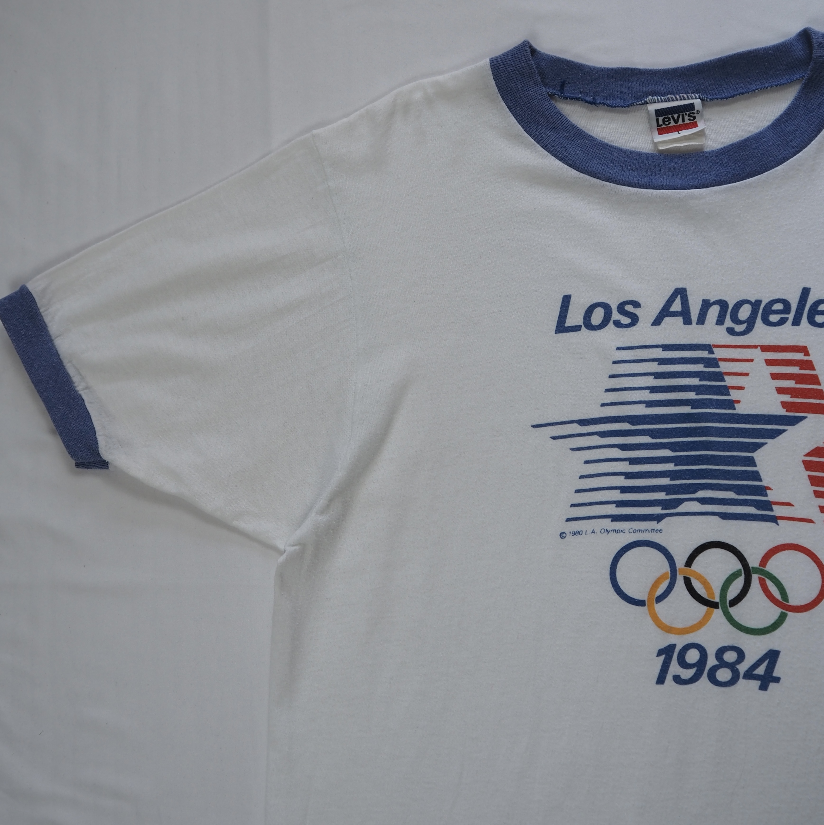 80’s ロサンゼルスオリンピック リンガーTシャツ の画像 3