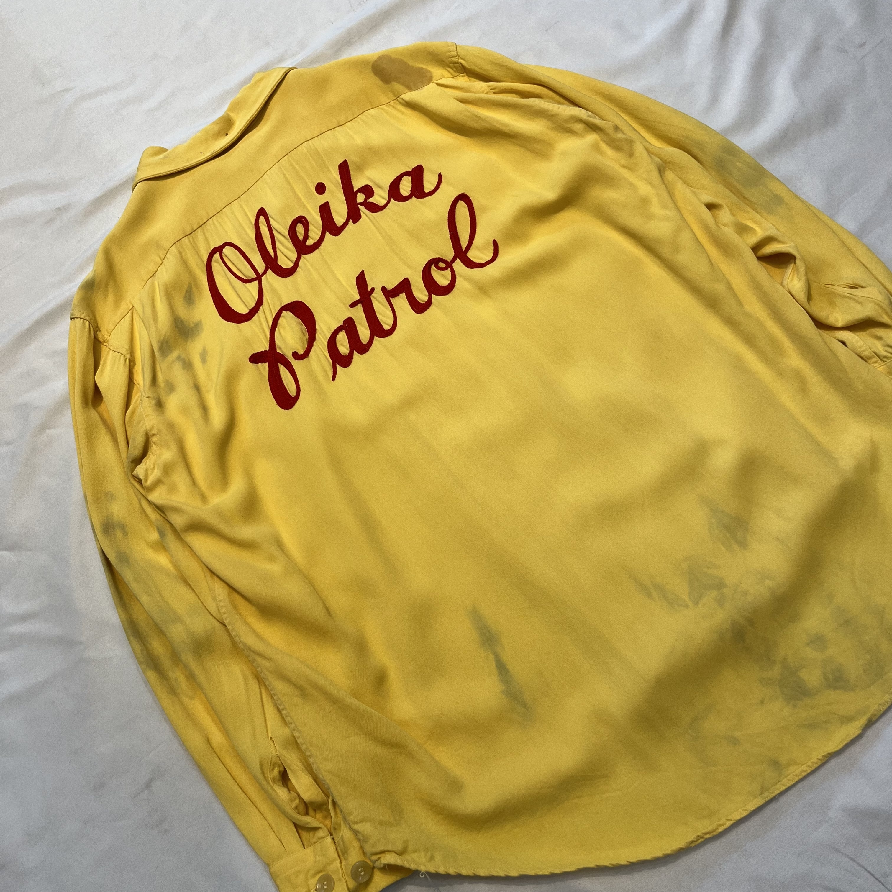 50’s Rayon Bowling Shirts “Chain Stitch” の画像 3