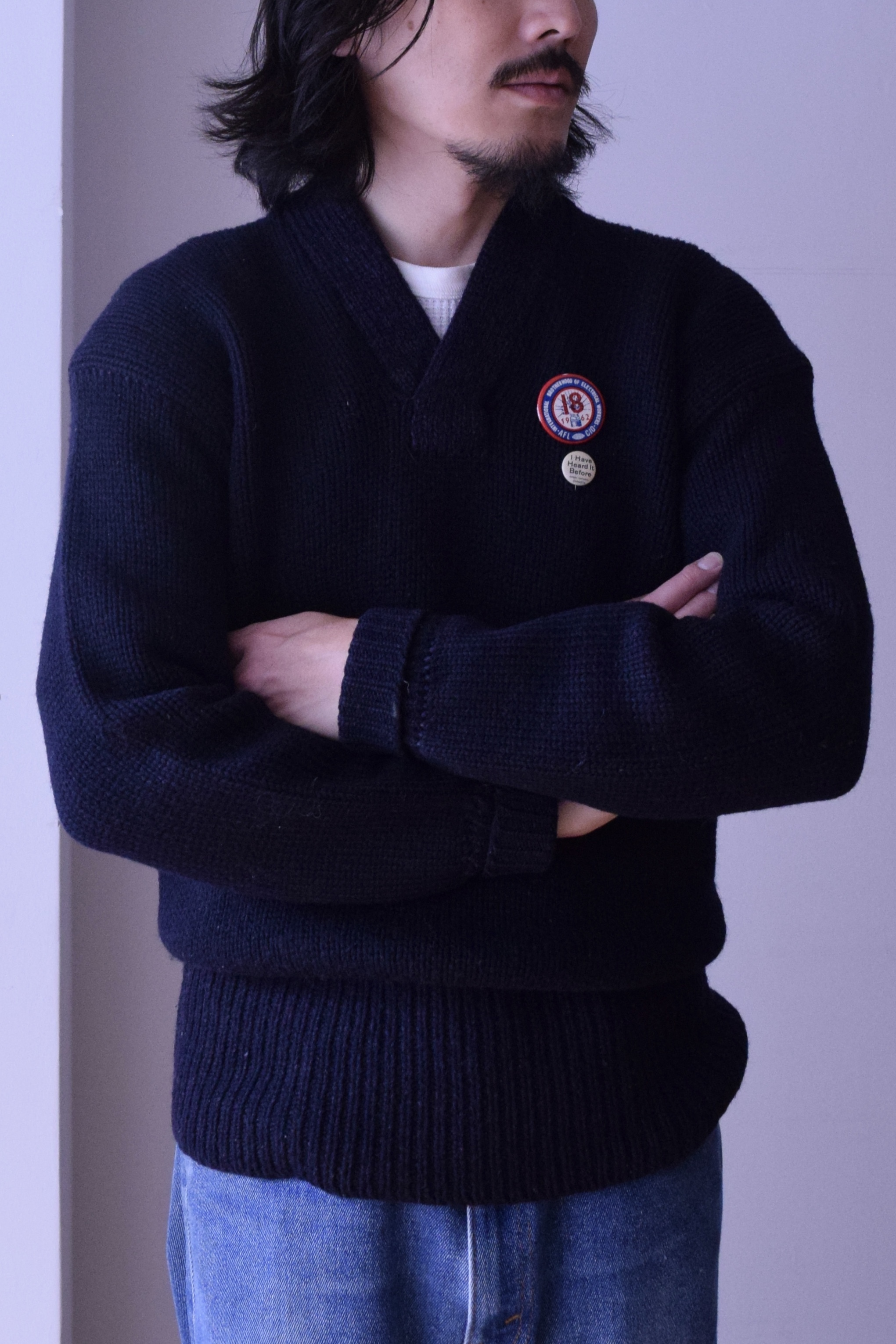 〜1940s HEATHER MILLS Athletic sweater