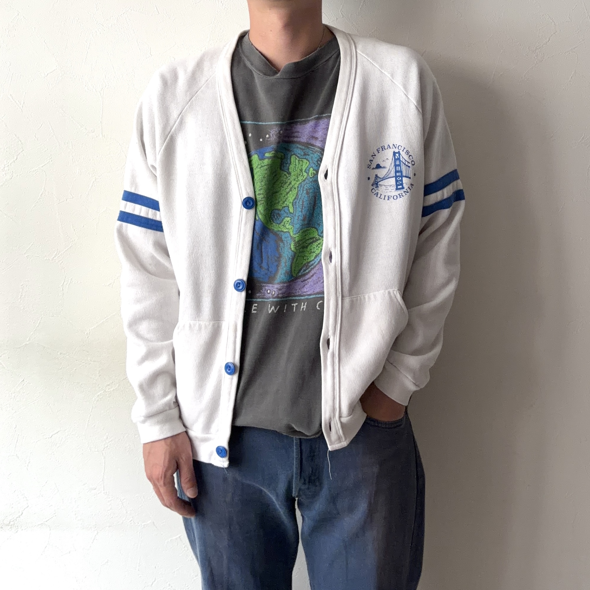 Vintage 80〜90's【CRAFTED WITH PRIDE IN U.S.A】Sweat Cardigan の画像 3