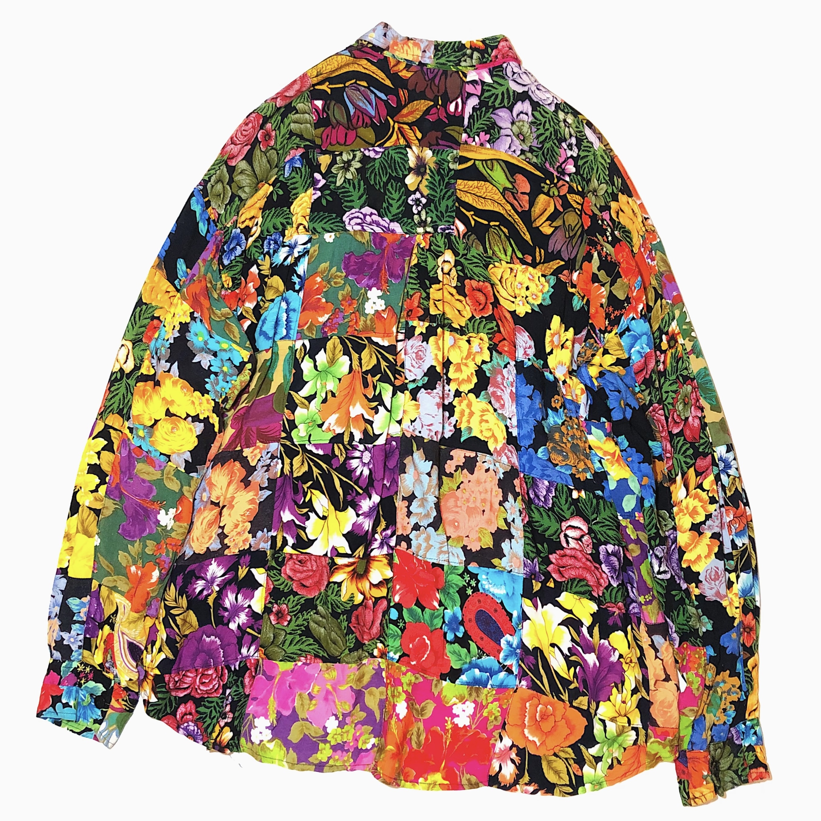 Vintage "Flower" Pattered Rayon Shirt の画像 2