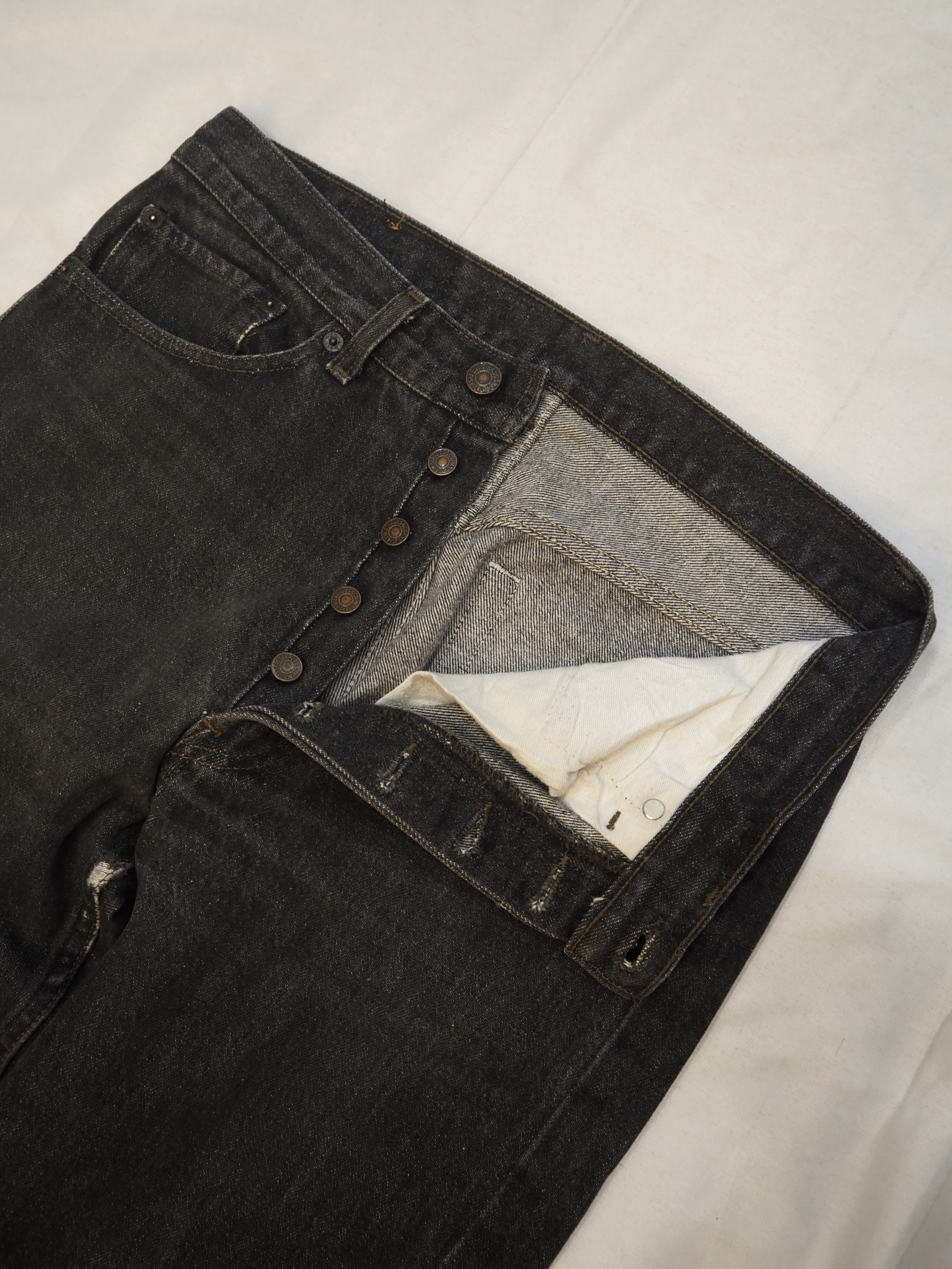 90’s Levi’s 501 Black Denim “先染め" "アメリカ製" の画像 9