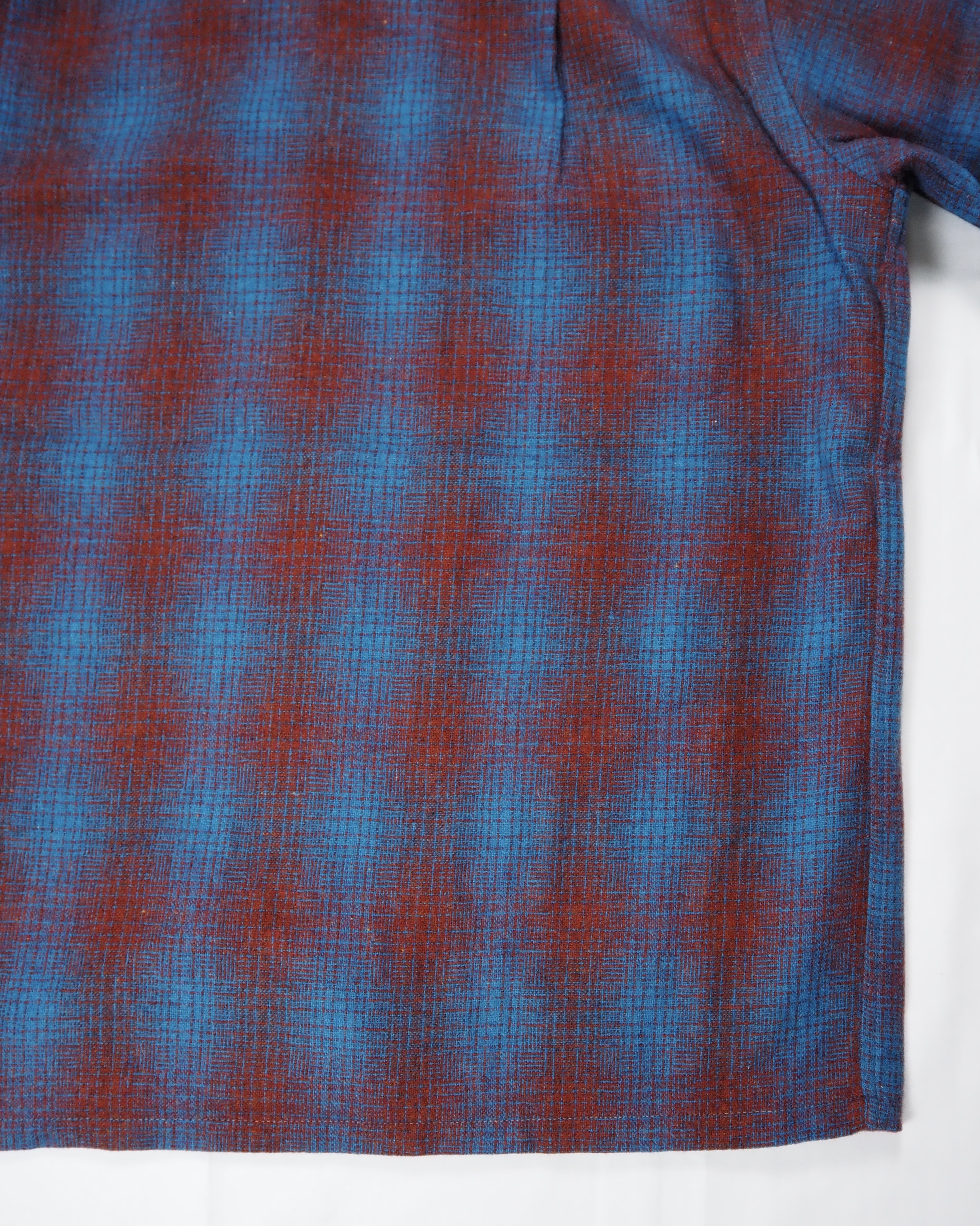 【VCM入荷】70’s Towncraft ウールシャツ レッド×ブルー オンブレ の画像 16