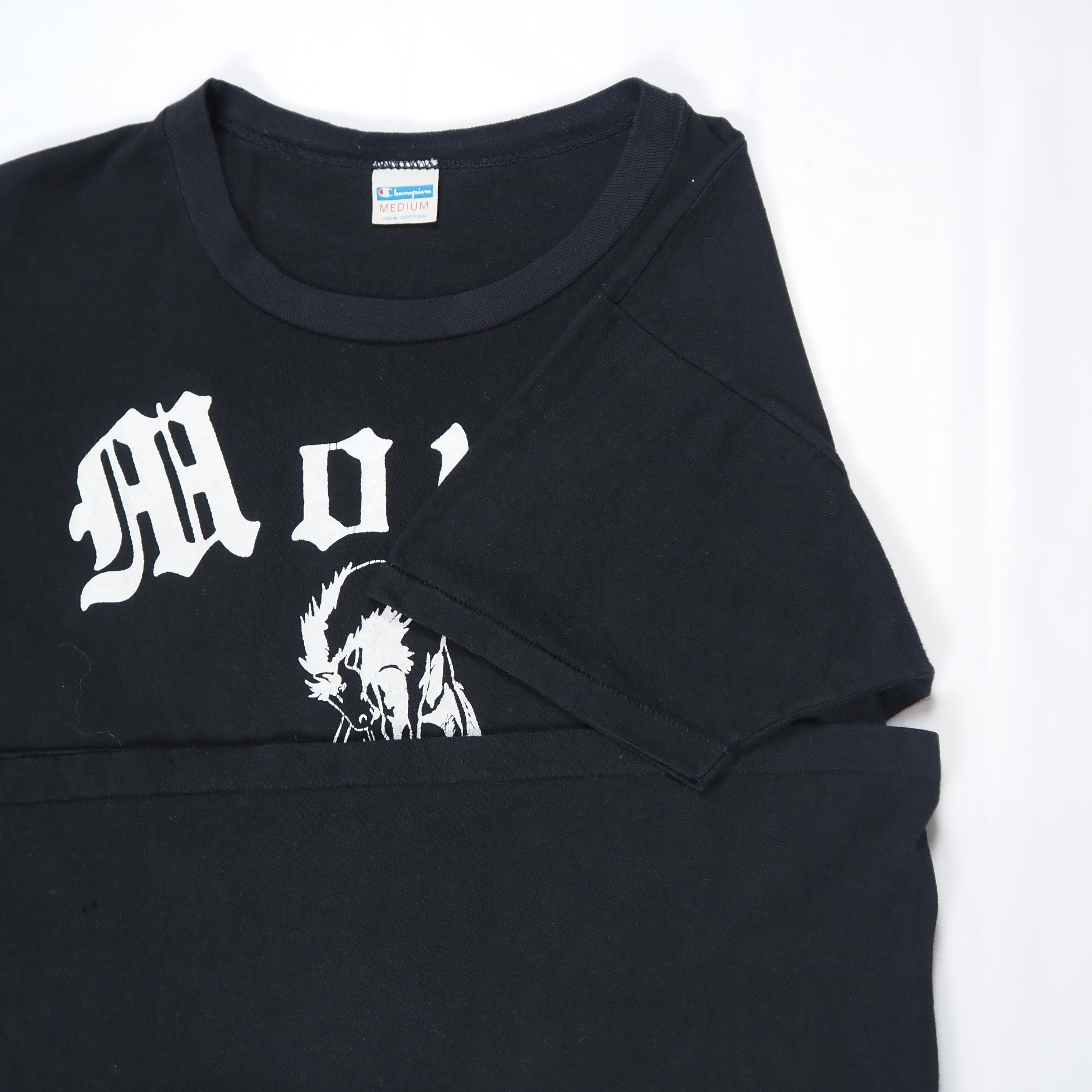 70’s Champion バータグ Tシャツ Mサイズ ブラック の画像 10