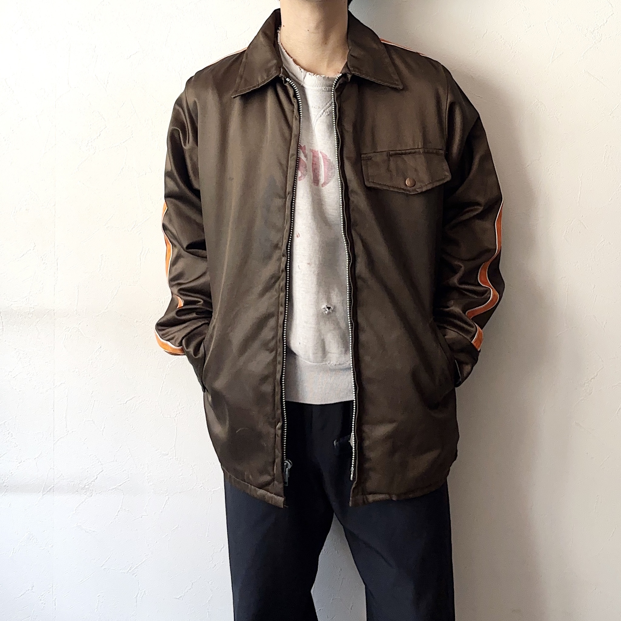 Vintage 70's【Amazon SPORTSWEAR】Satin Jacket の画像 3