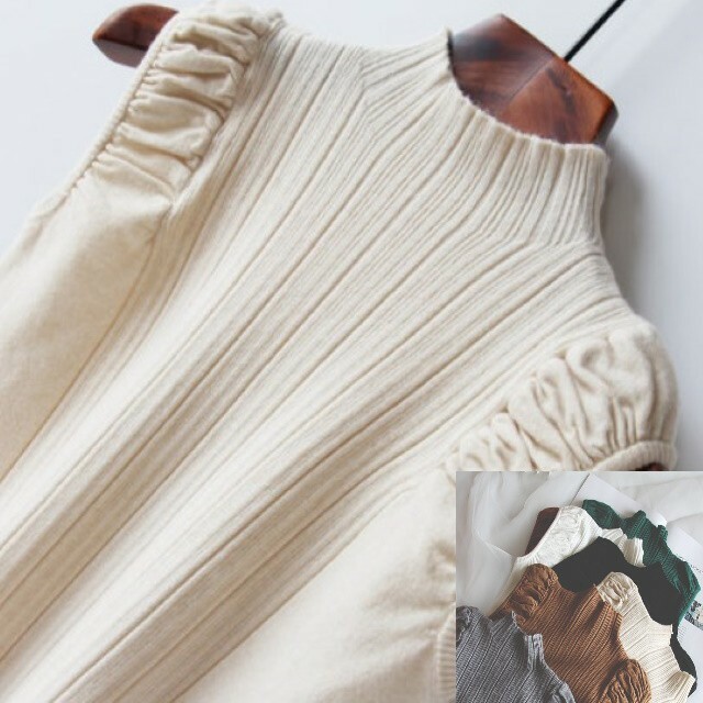 レイヤードにオススメ ノースリーブハイネック ニット 暖かい 無地 春夏秋 フェミニン ワンサイズ 海外のおしゃれな大人のレディースファッション通販サイトhanano Emon