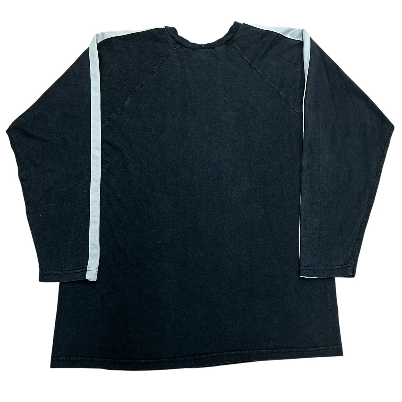 MARILYN MANSON Raglan T-Shirt Black XL Boxy Fit Stripe Sleeve の画像 2