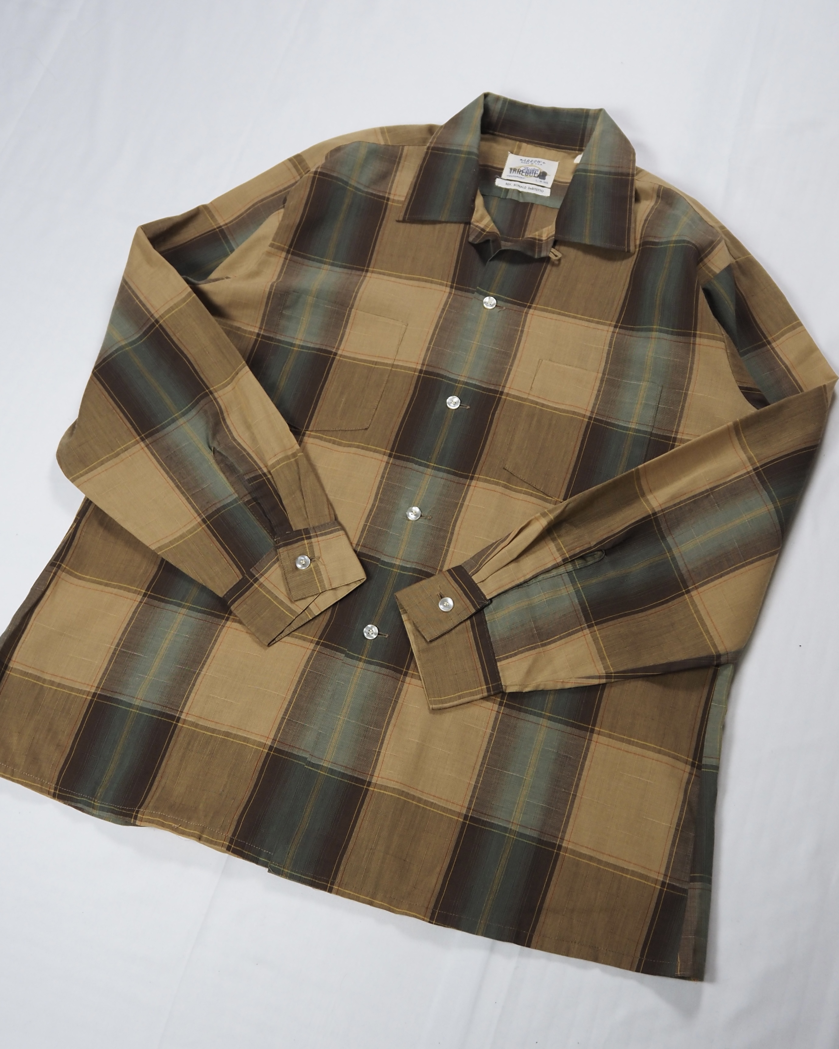 60’s Arrow コットンシャツ Lサイズ の画像 4