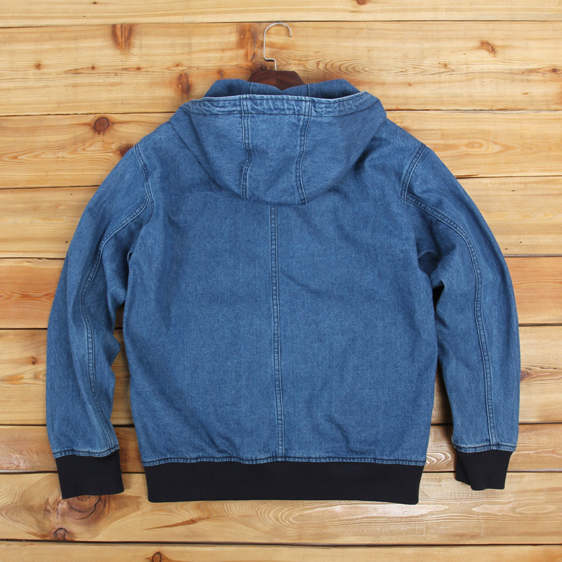 カジュアルデニムパーカー オーバーサイズ メンズライク ストリート