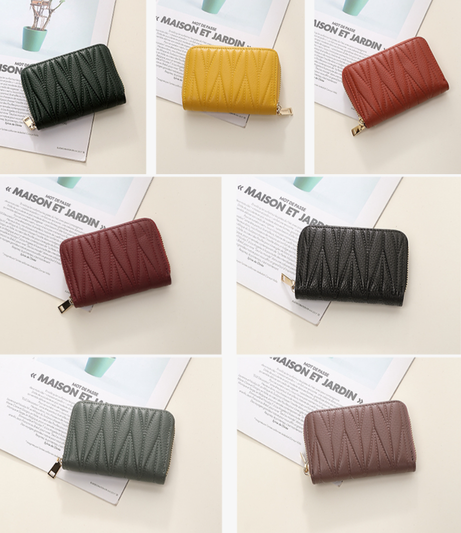キルティング レザー ミニ 財布 サイフ さいふ ウォレット ミニ財布 ミニウォレット 小さい財布 カードケース コインケース 小銭入れ 多収納 便利 ラウンドファスナー カード収納 コンパクト