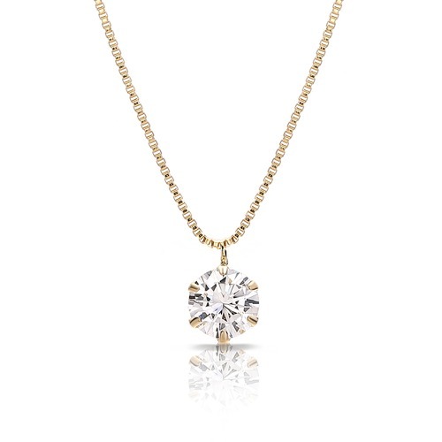【100】0.21ct / D / VVS1 / 3EX 【一粒ダイヤモンドネックレス】