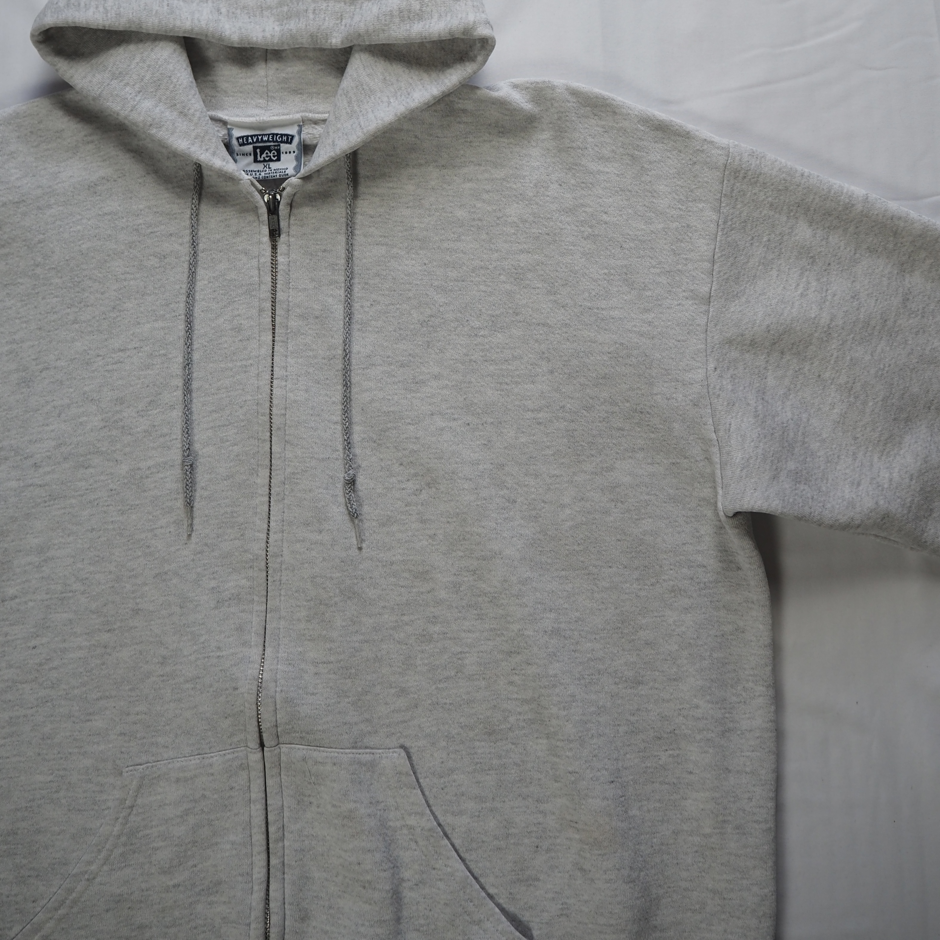 90’s-00’s Lee ジップフーディ グレー XL の画像 6