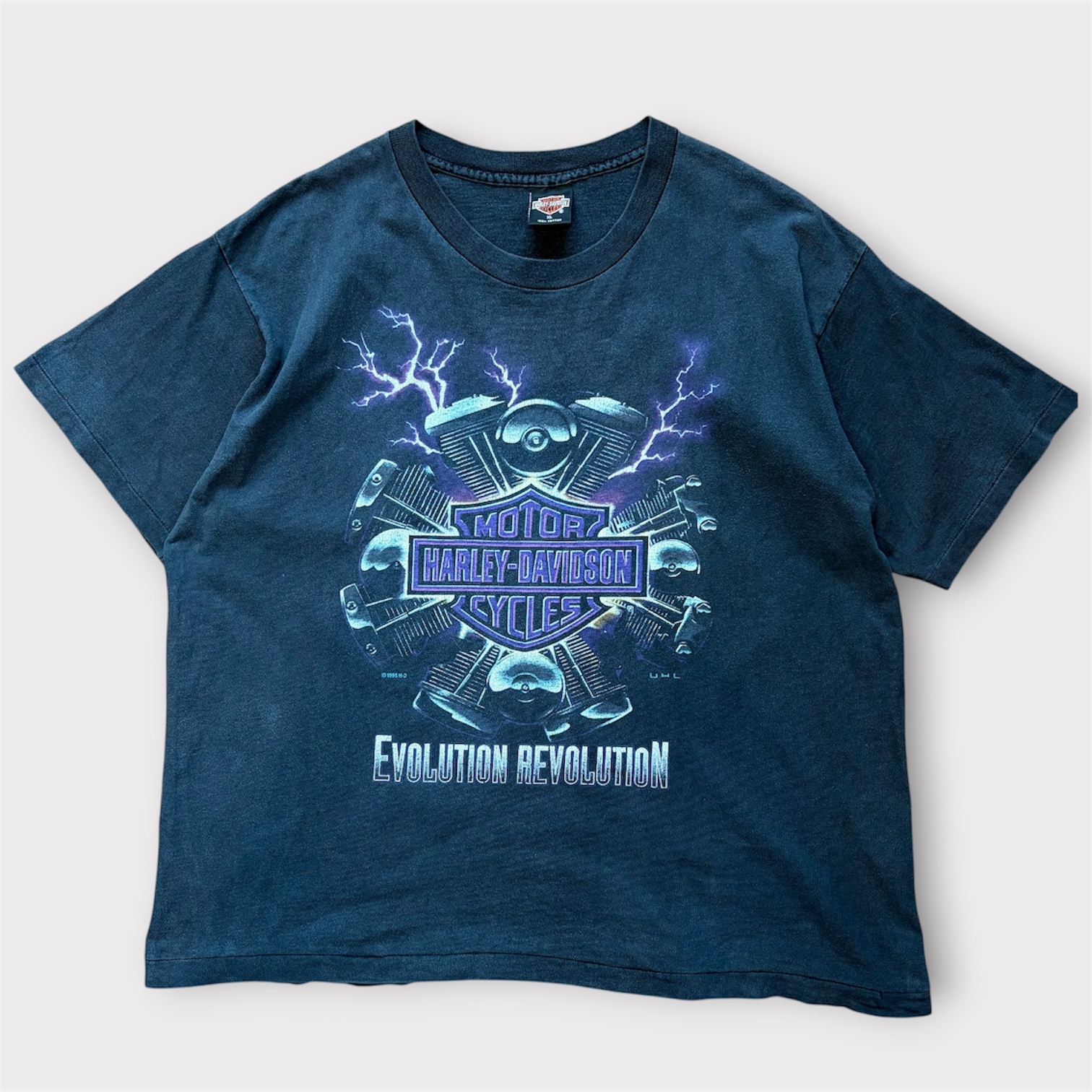90s Harley-Davidson EVOLUTION REVOLUTION Tシャツ