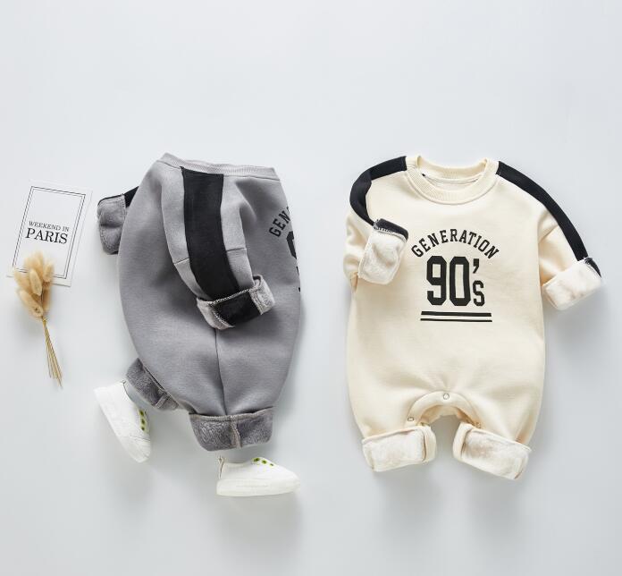 297 Baby 裏起毛 ラインロゴロンパース 2色展開 韓国子供服 Orini 297 Baby 裏起毛 ラインロゴロンパース 2色展開 韓国子供服 Orini