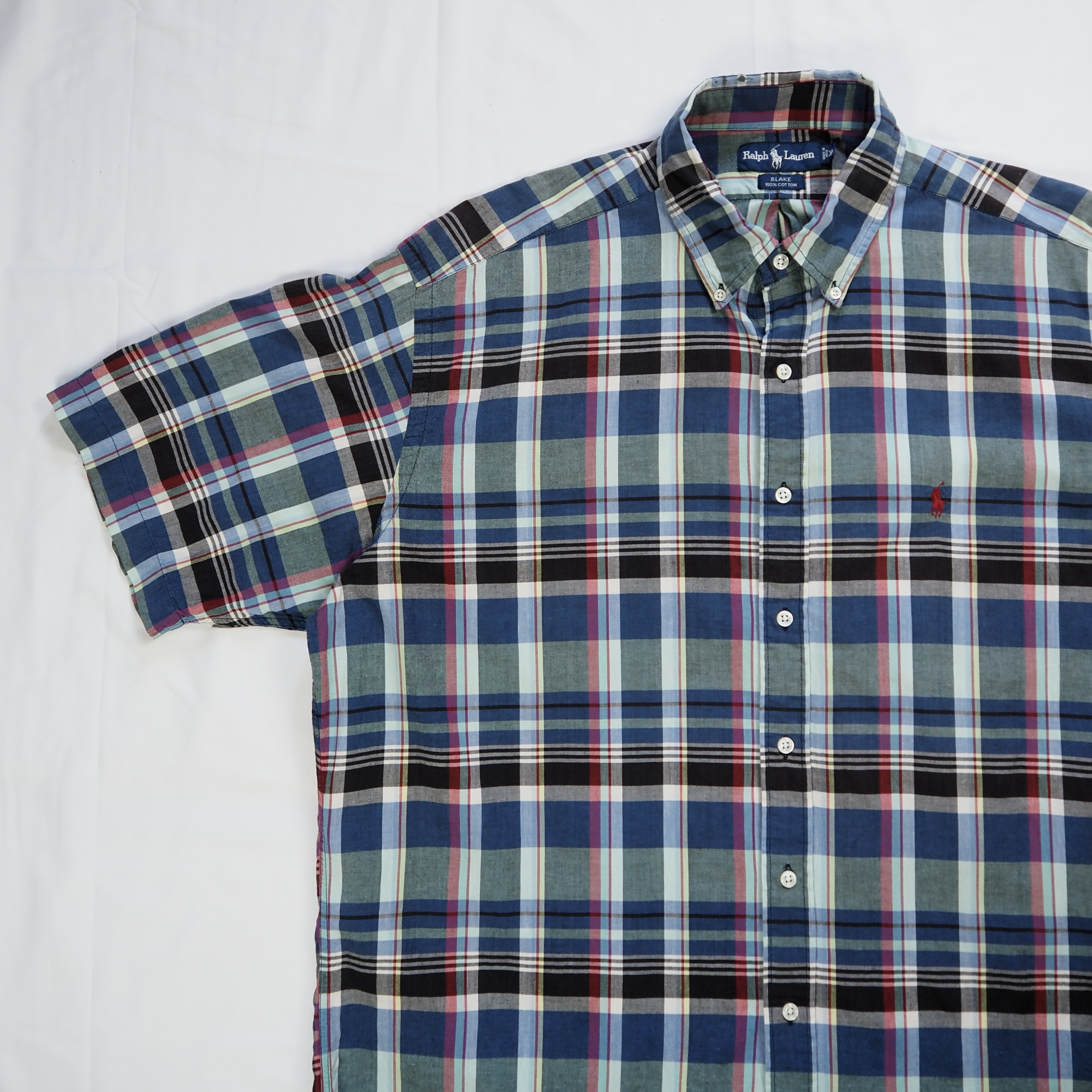 90’s Ralph Lauren Blake 半袖シャツ コットン XL の画像 7