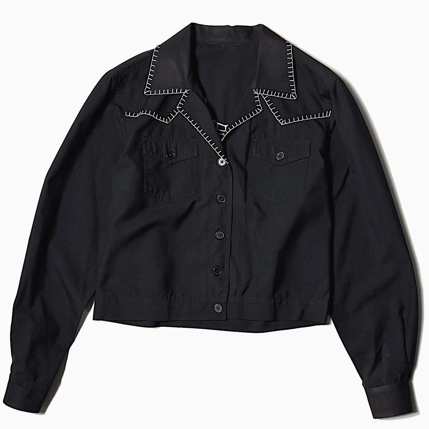 Vintage 80～90's Embroidery Western Jacket の画像 2