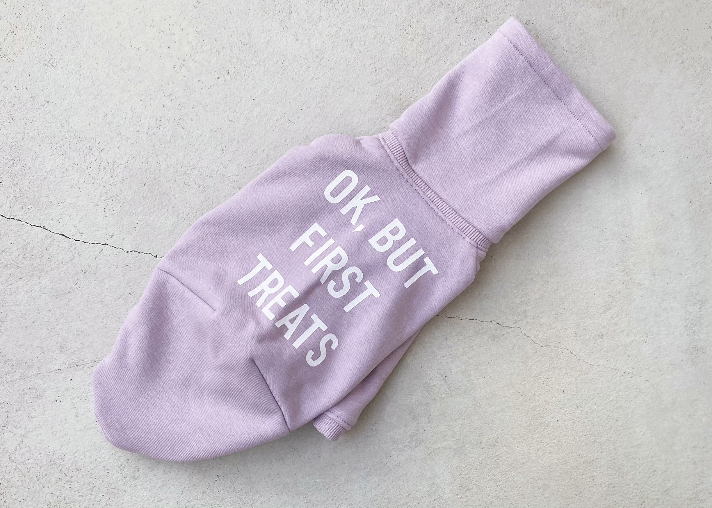 Treats ハイネックスウェット 裏起毛 ラベンダー ー 犬服 イタグレ服 ミニピン服 フレブル服 キャバリア服 Maison Sept メゾン セット ドッグウェア イタグレ ミニピン フレブル キャバリア