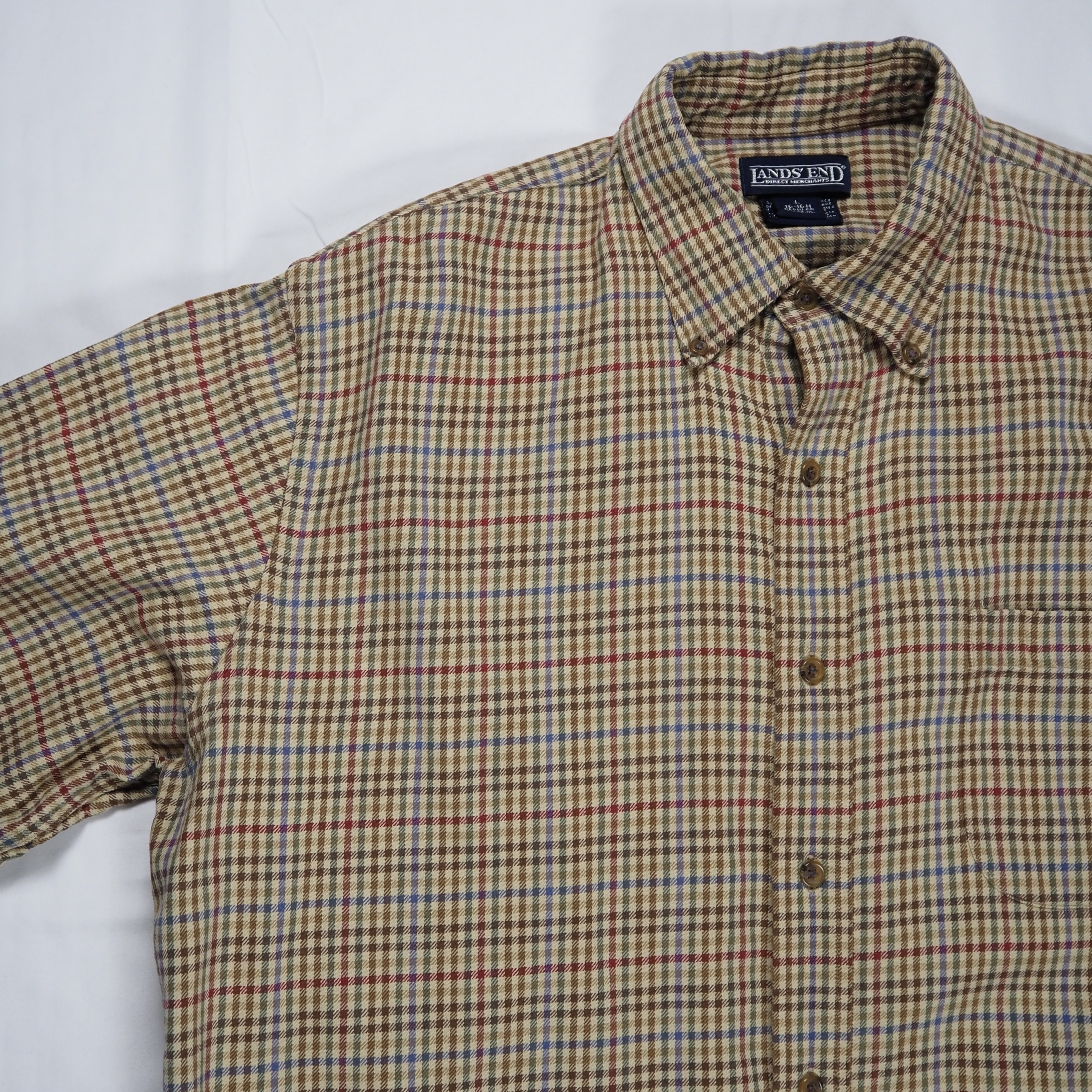90’s Land’s End BDシャツ Lサイズ オンライン限定商品 の画像 2