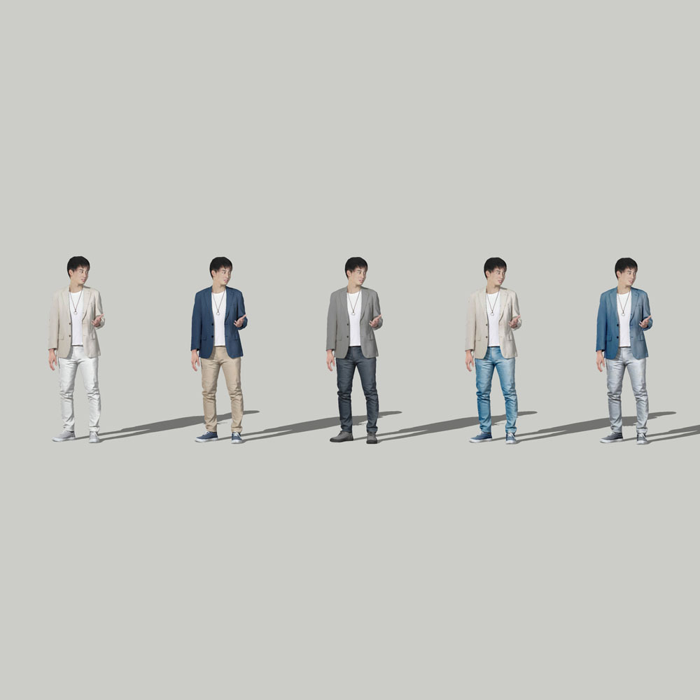 SketchUp素材 3D人物モデル ( Posed ) 107_Sota - 画像2
