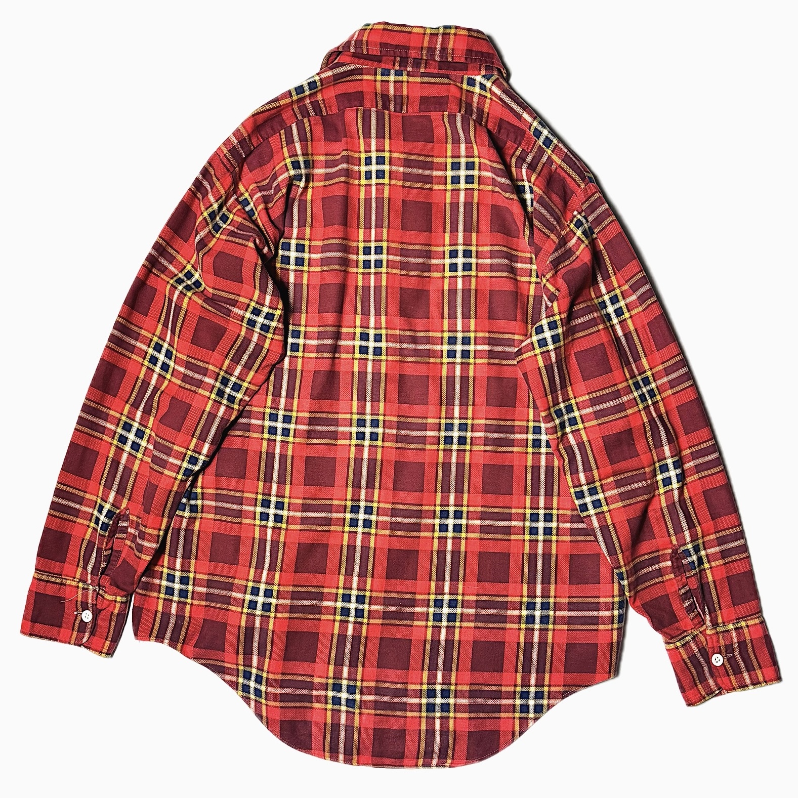 Vintage 70's【GADDI】Grunge Print Flannel Shirt の画像 2
