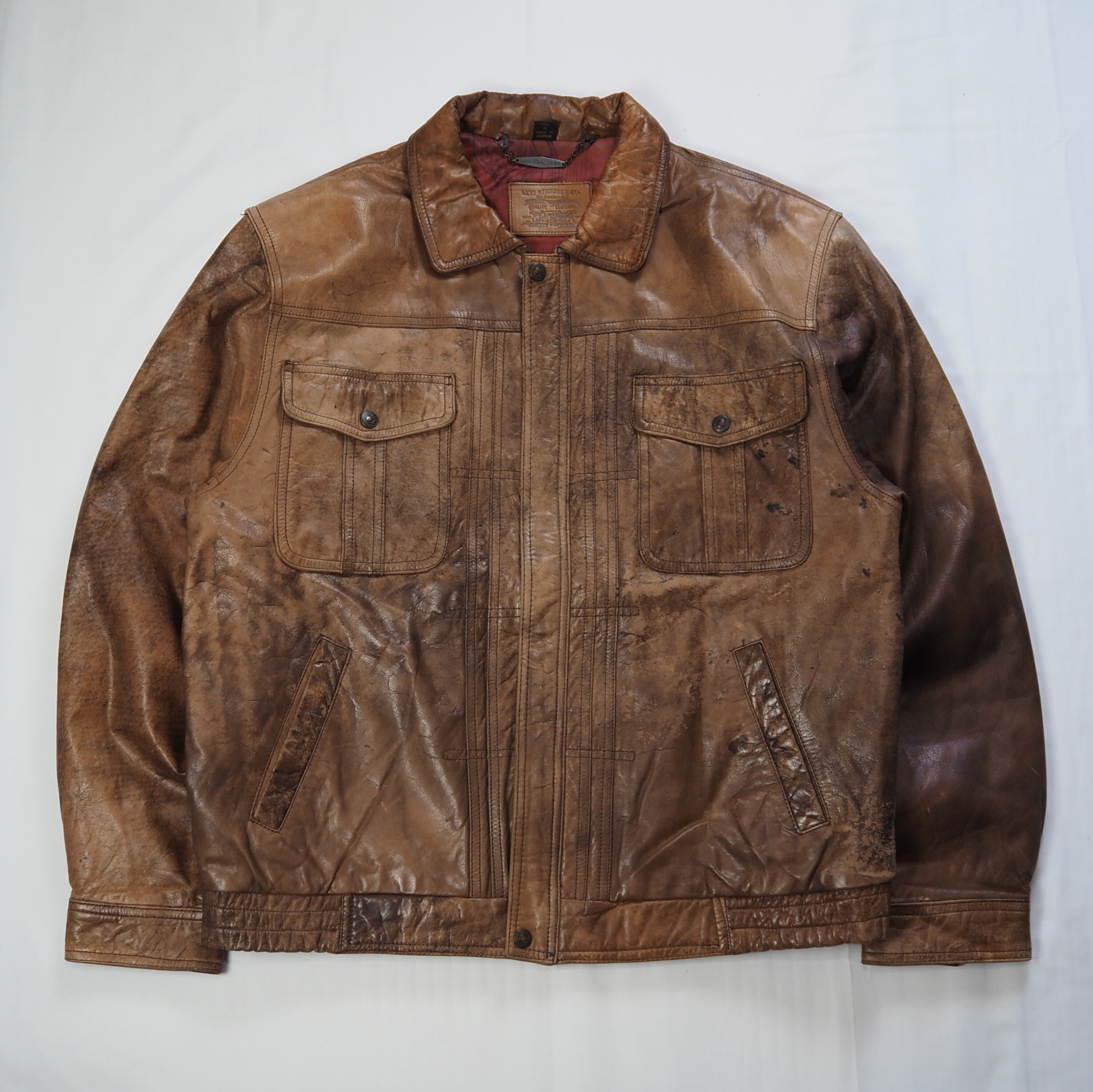 【9/23 20:00入荷】90's Levi's レザージャケット Mサイズ