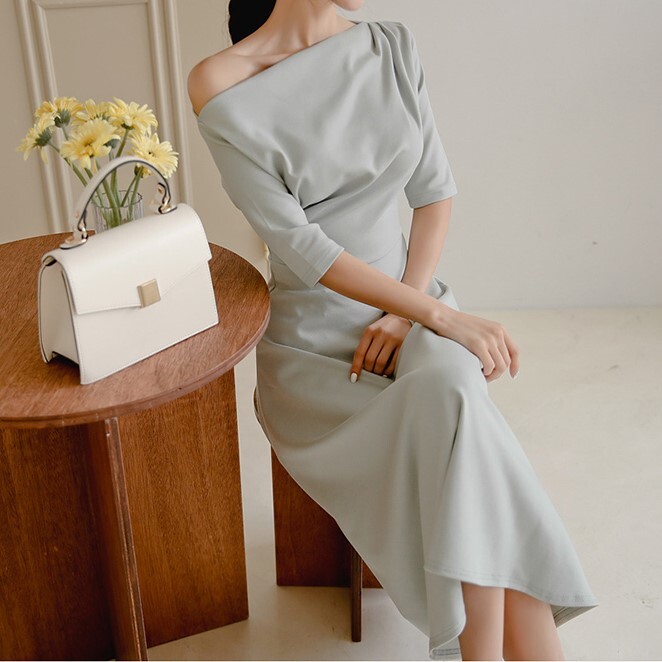 パーティードレス 結婚式 お呼ばれドレス 結婚式のお呼ばれ 代 30代 40代 フォーマルドレス 袖あり 結婚式 ロングワンピース パーティードレス 膝丈 お呼ばれ ワンピース 二次会 結婚式フォーマル フォーマルワンピース シンプル オフショルダー Viento