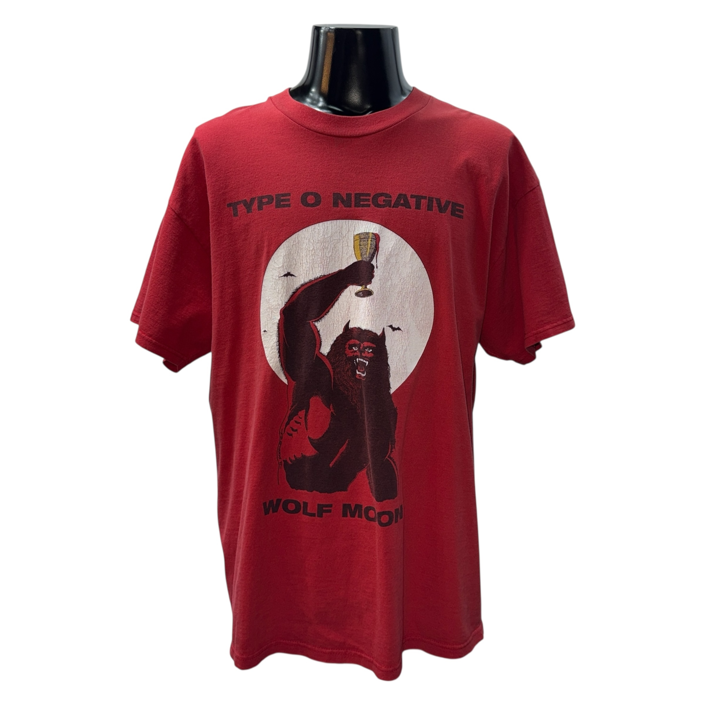 【TYPE O NEGATIVE】タイプ・オー・ネガティヴ “WOLF MOON” DELTA PRO WEIGHTボディ Tシャツ XL