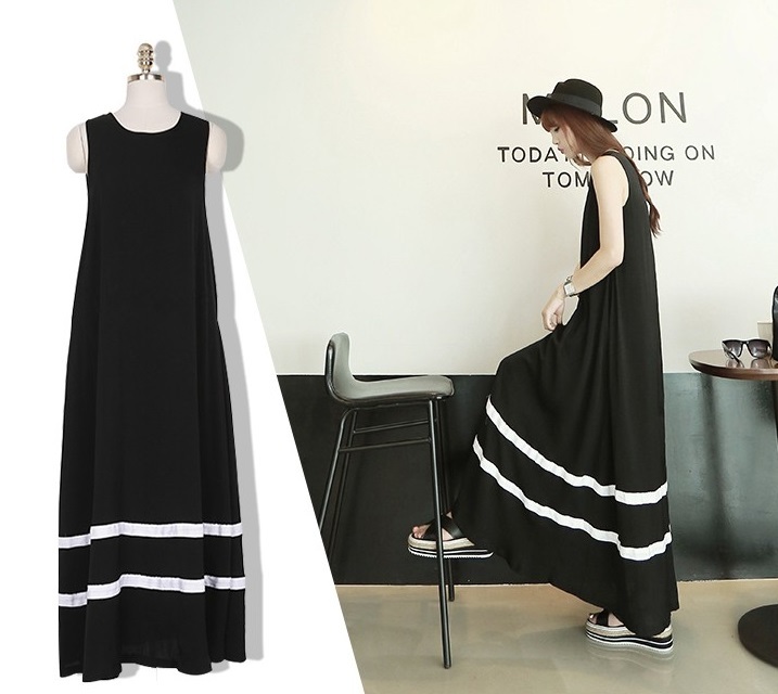 マキシワンピース ロング丈 ワンピース ノースリーブ リゾートワンピース リゾート ワンピース ハワイ 40 代 リゾート ワンピース 韓国の可愛いレディースアパレルのセレクトショップ Kilalion キラリオン