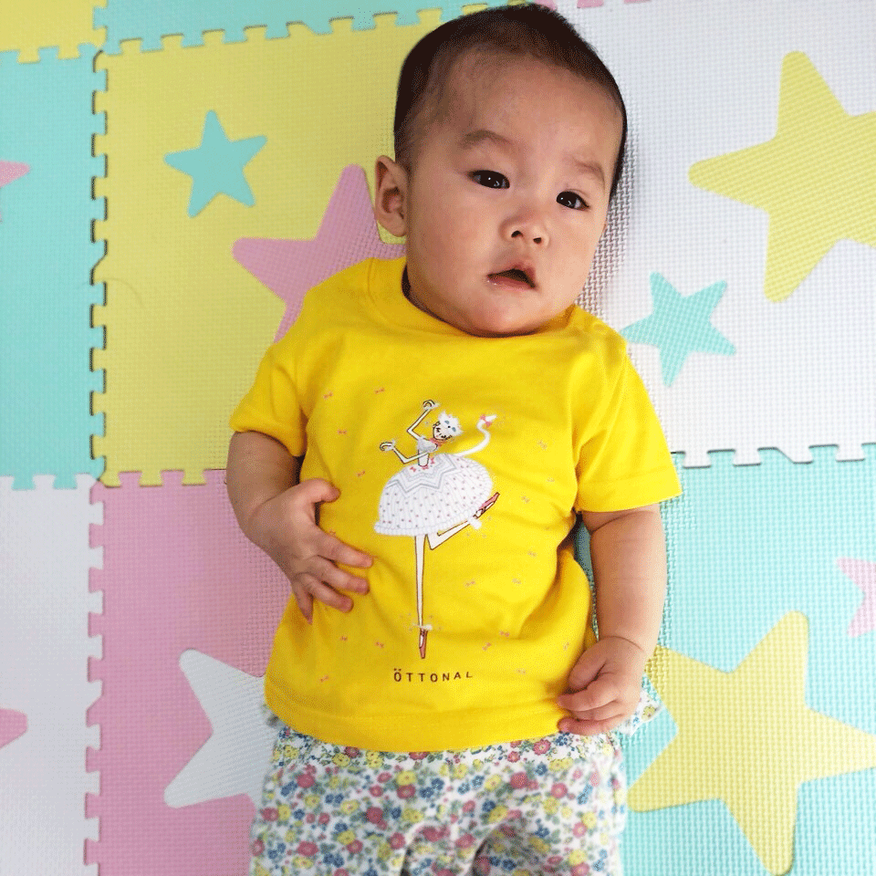 白猫Tシャツ(ベビー) - 画像5