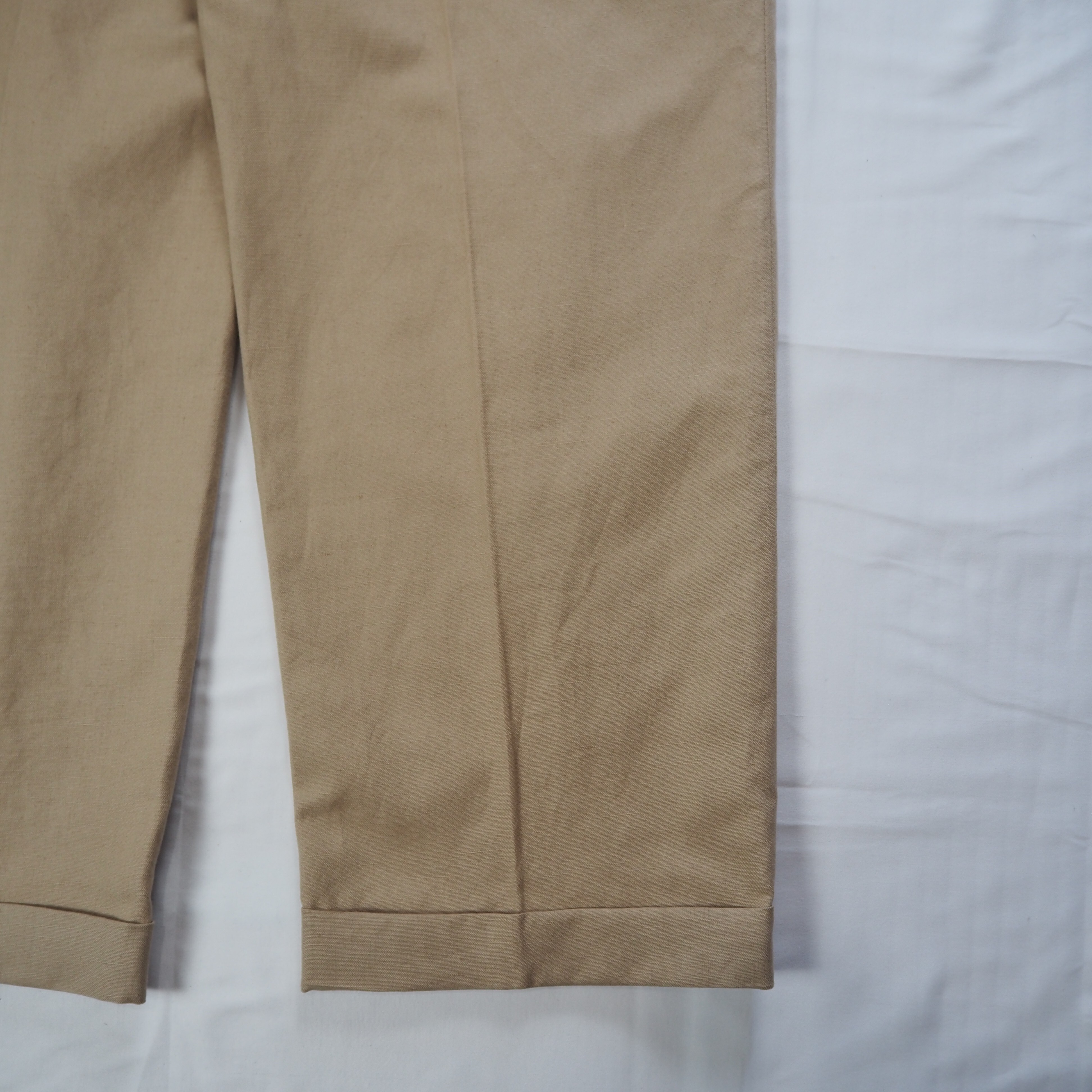 90's Ralph Lauren リネンパンツ ベージュ 36×30 の画像 19