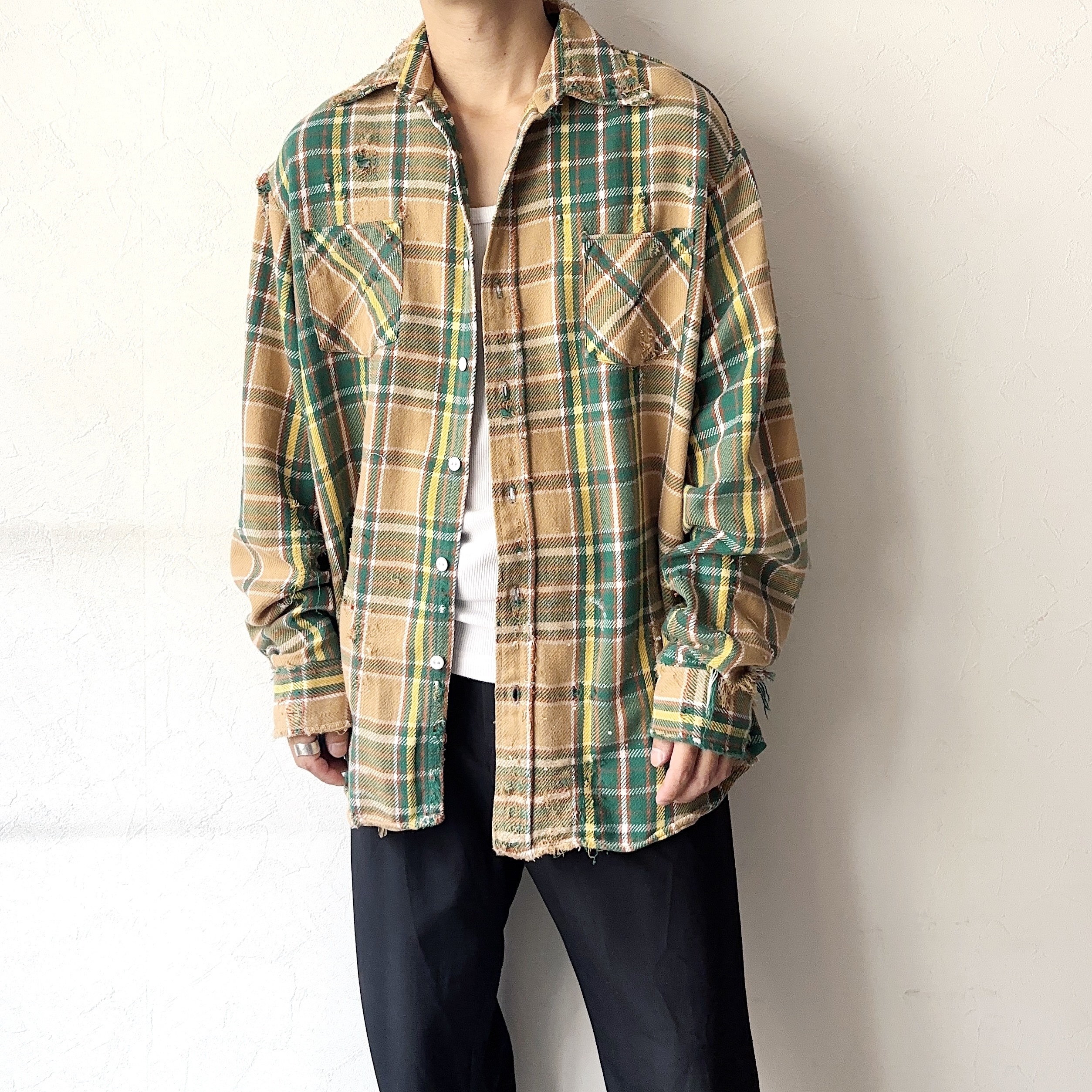 Vintage 70's【BIG MAC】Grunge Check Shirt の画像 3