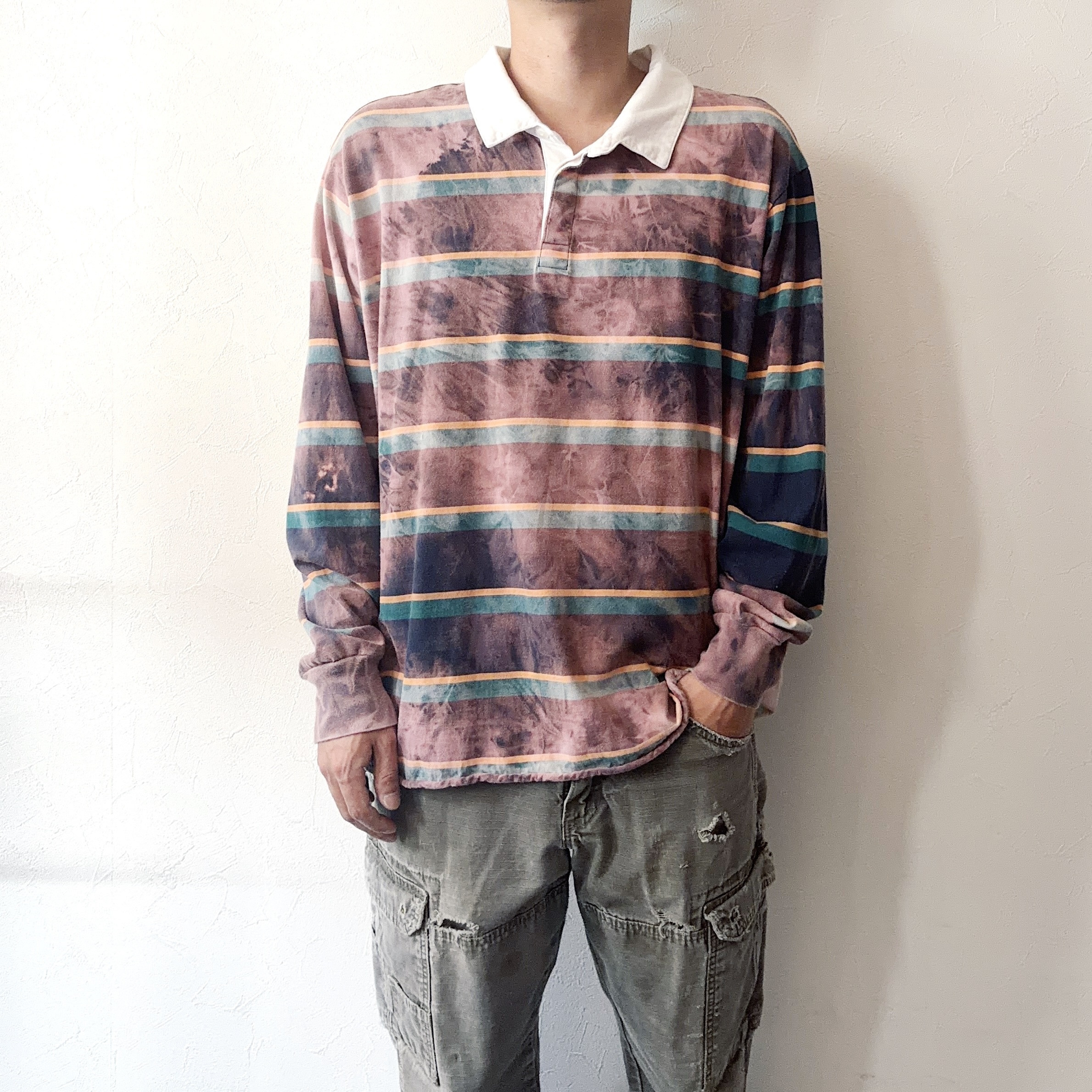 Vintage Grunge Polo Shirt の画像 3