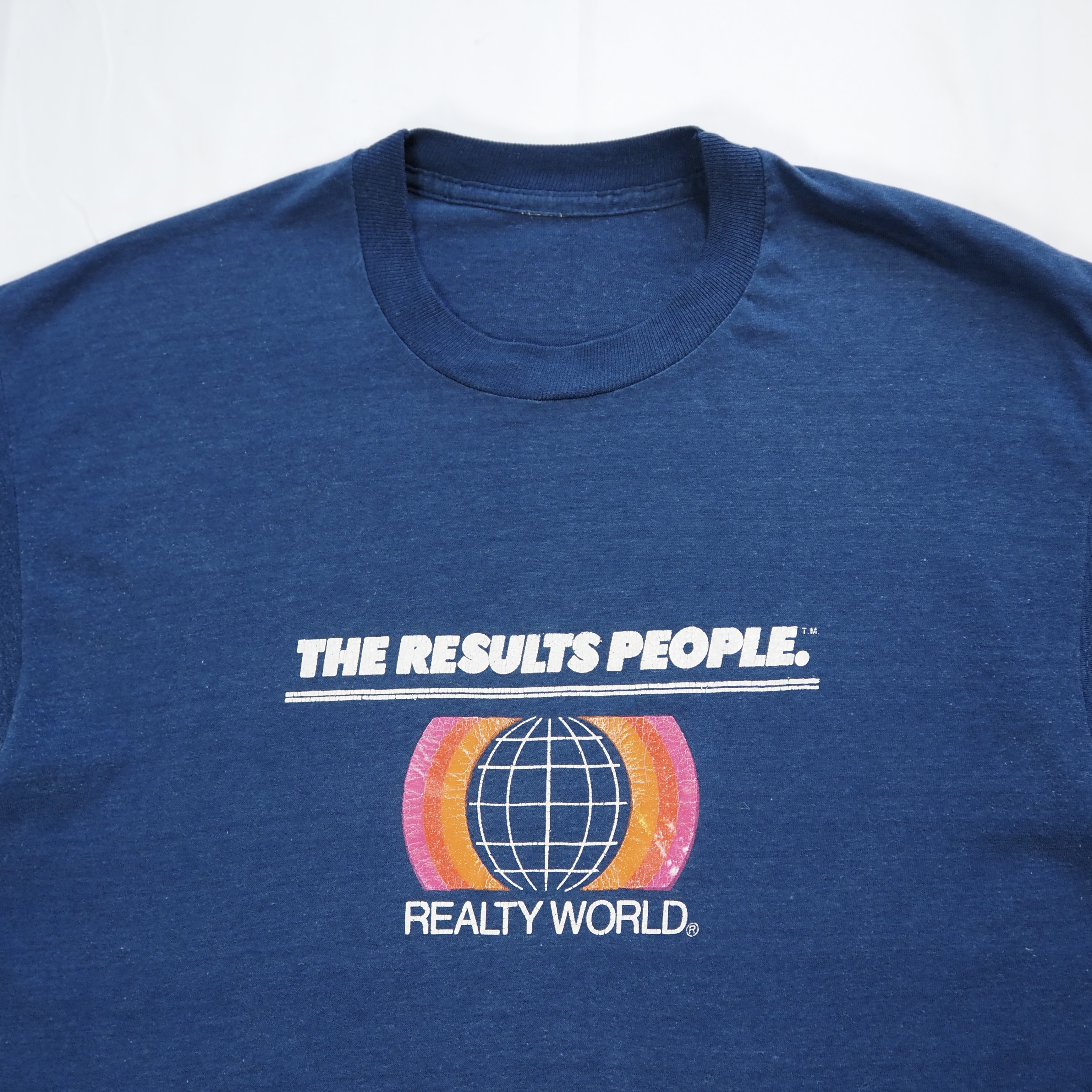 90’s プリントTシャツ ネイビー Mサイズ程度 シングルステッチ の画像 6