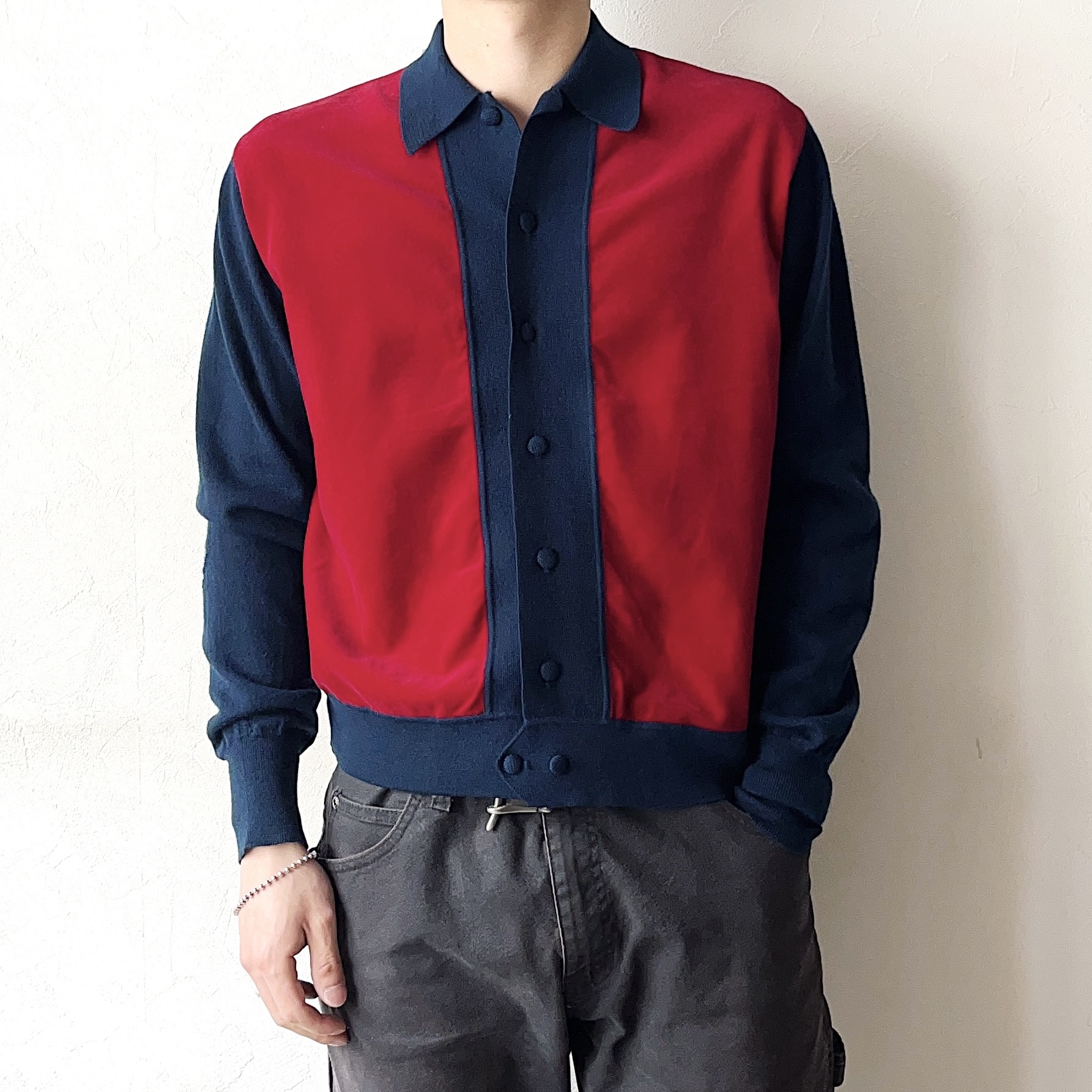 Vintage 60's Velvet Knit Shirt の画像 3